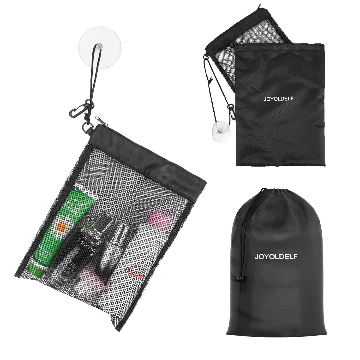 LEEFE Mesh Shower Caddy Tote Bag - Waterproof Portable Shower Organizer with Hanging Hook for Travel, Camping, Gym & College Dorm Essentials