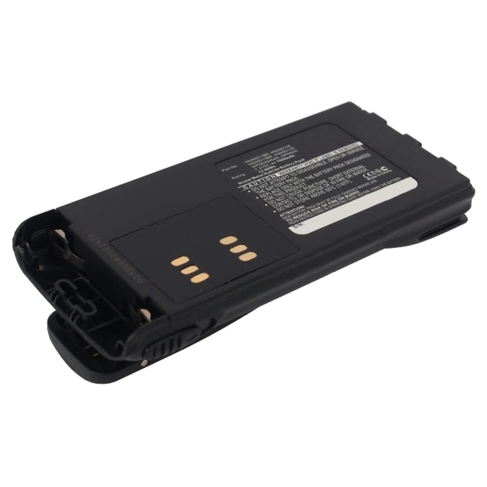 Synergy Digital 2-Way Radio Battery for Motorola HT1250 LS+ - 1800mAh Ni-MH Replacement Battery (7.2V) - Compatible with Motorola HMNN4151 - Long Lasting Power for Walkie Talkies, Security, Construction & Emergency Communication