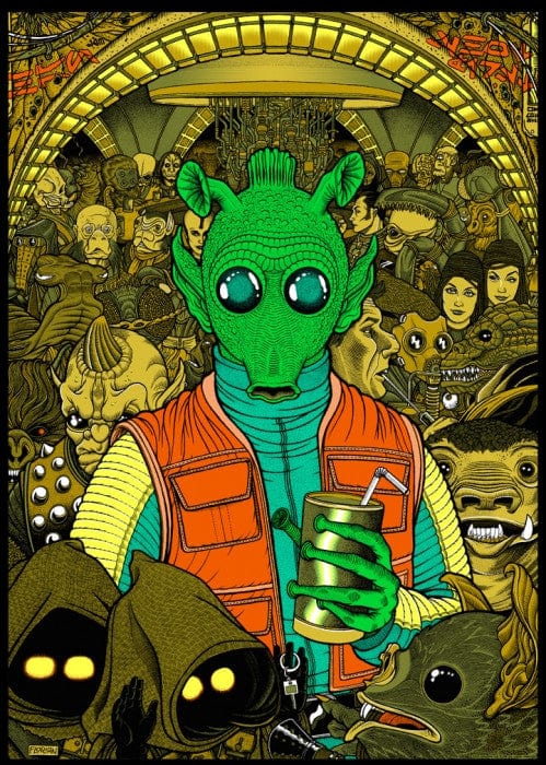 Han Shot First Star Wars Poster - Florian Bertmer Limited Edition Art Print for Home, Office & Fan Room Decor