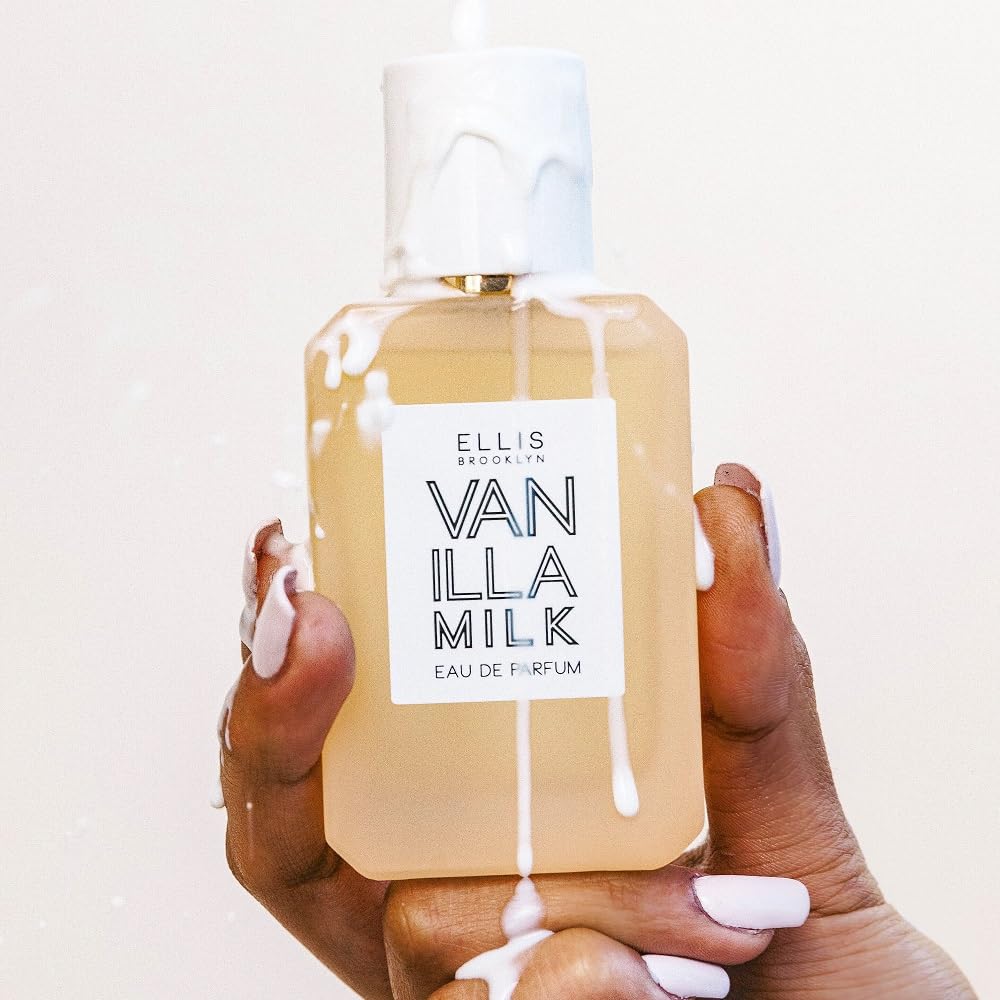 Ellis Brooklyn VANILLA MILK & SUPER AMBER Eau De Parfum for Women - Long Lasting Clean Fragrance, Travel Size Perfume Spray (0.34 oz) | Perfect for Everyday Wear, Date Nights & Gift Giving