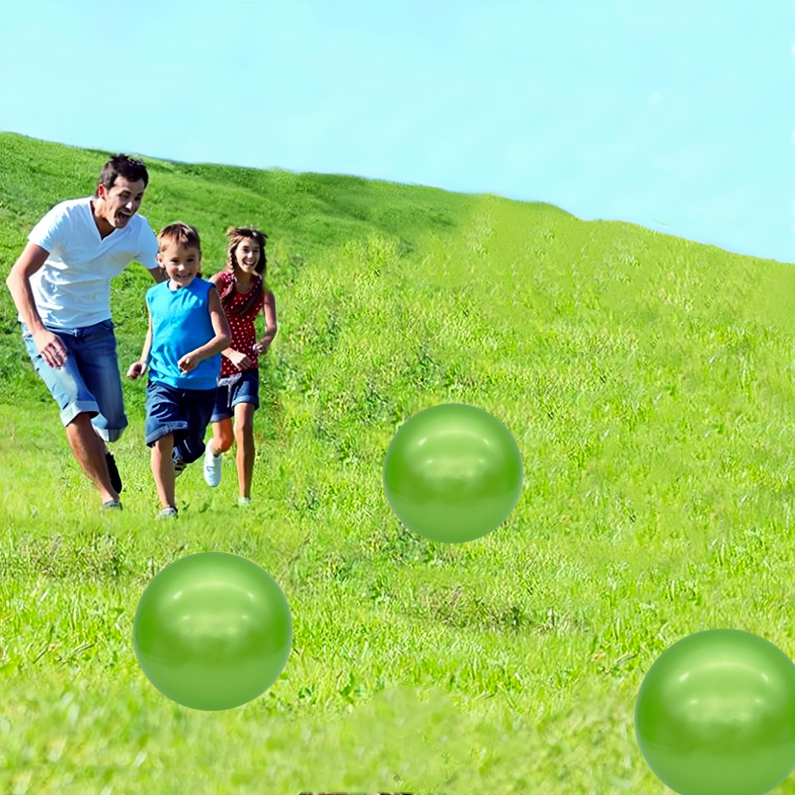 6 Pack 9 Inch Inflatable Bouncy Balls with Hand Pump - Fun Outdoor & Indoor Play Balls for Kids - Perfect for Birthday Parties, Backyard Games, and School Activities