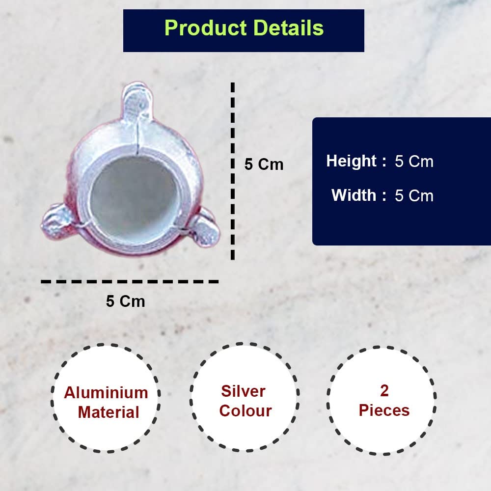 Premium Aluminum Modak Maker Mould Set of 2 - Perfect for Ganpati, Diwali, Dussehra & Indian Festivals - Ideal for Making Traditional Sweet Dumplings at Home