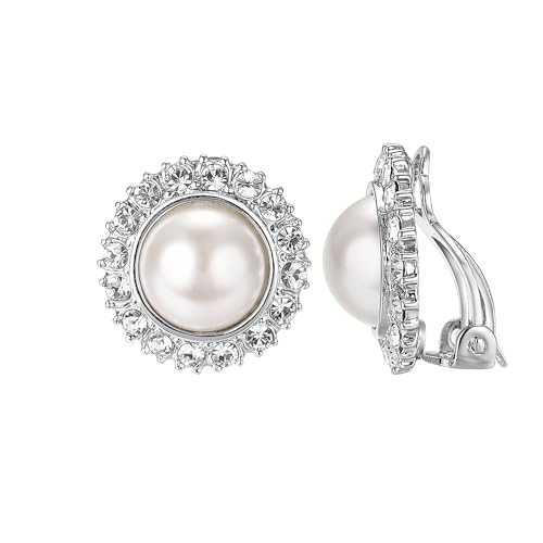 Sun White Pearl-Ear Clips Set