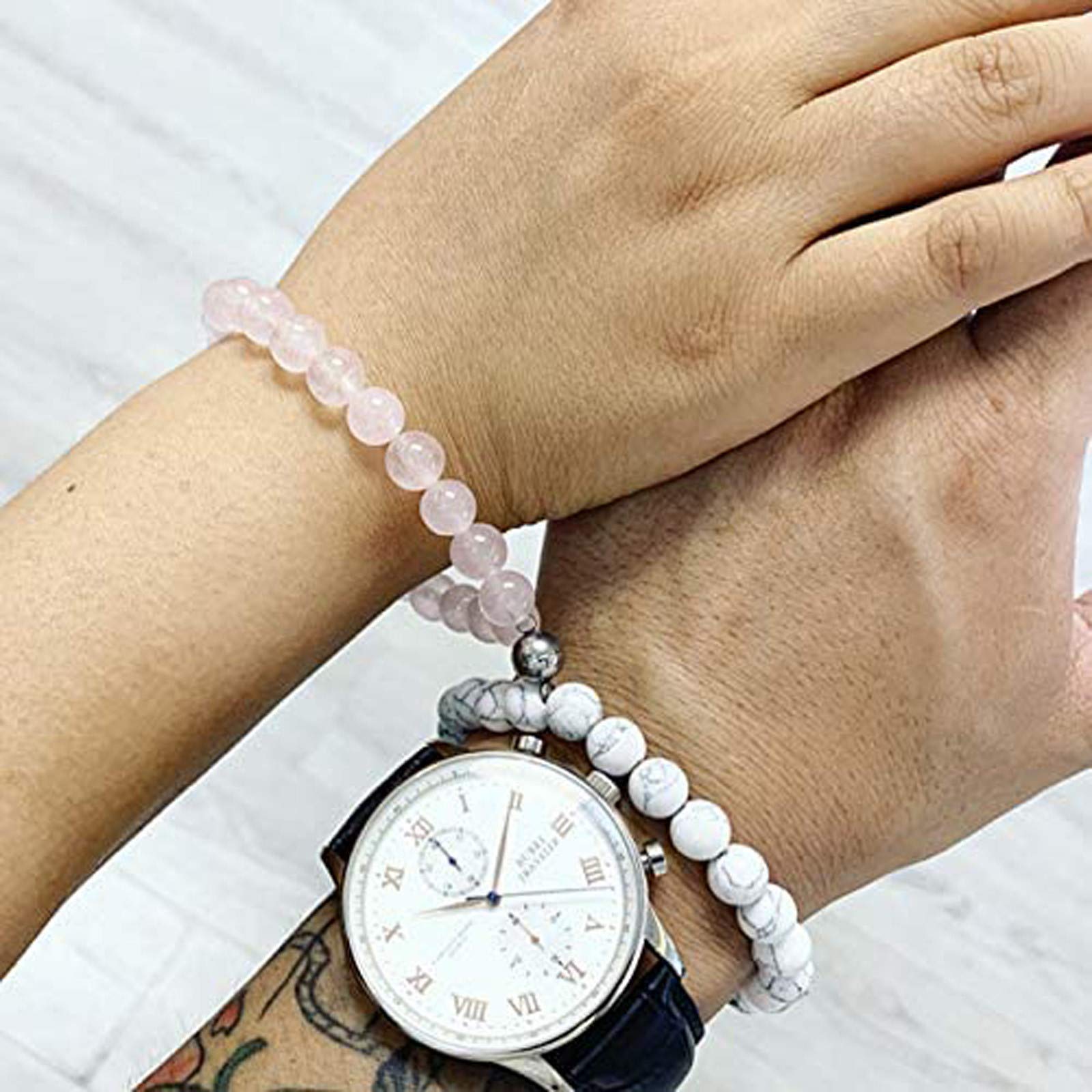 Magnetic Bracelet Set for Men and Women - Adjustable Healing Bracelet with Earrings, Perfect Unisex Gift for Couples, Friends & Family - Ideal for Pain Relief, Stress Reduction & Fashion Accessory