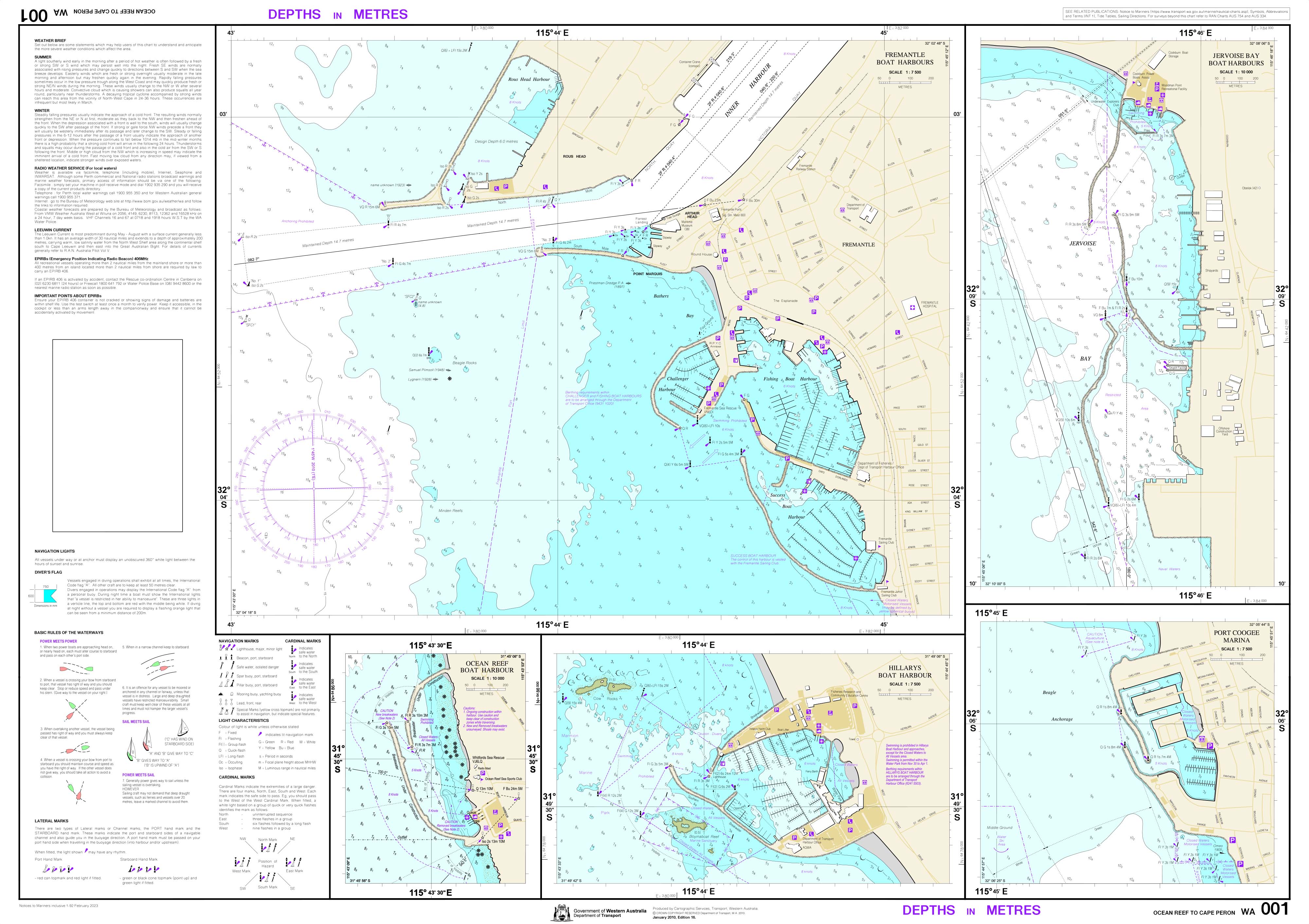 Ocean Reef to Cape Peron DPI Fishing Chart - Marine Navigation Map for Boating & Fishing Enthusiasts | Perfect for Offshore Angling & Coastal Exploration
