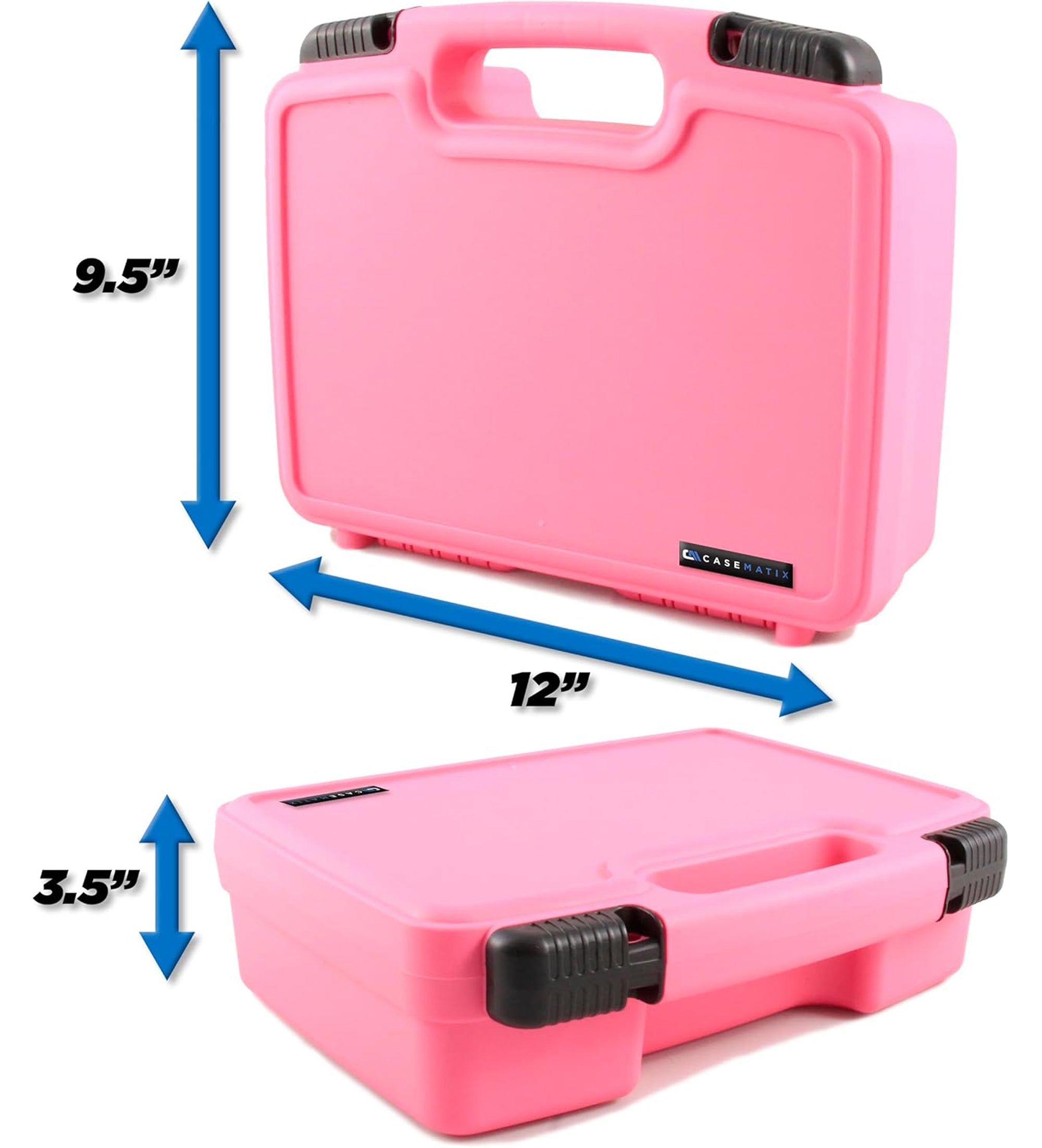 CASEMATIX Rock Collection Travel Case - 30 Slot Rock Storage Box with 2 Pre-Cut Foam Trays, Customizable Foam Sections for Crystal Protection | Perfect for Geology Field Trips, Mineral Collecting & Travel Organization
