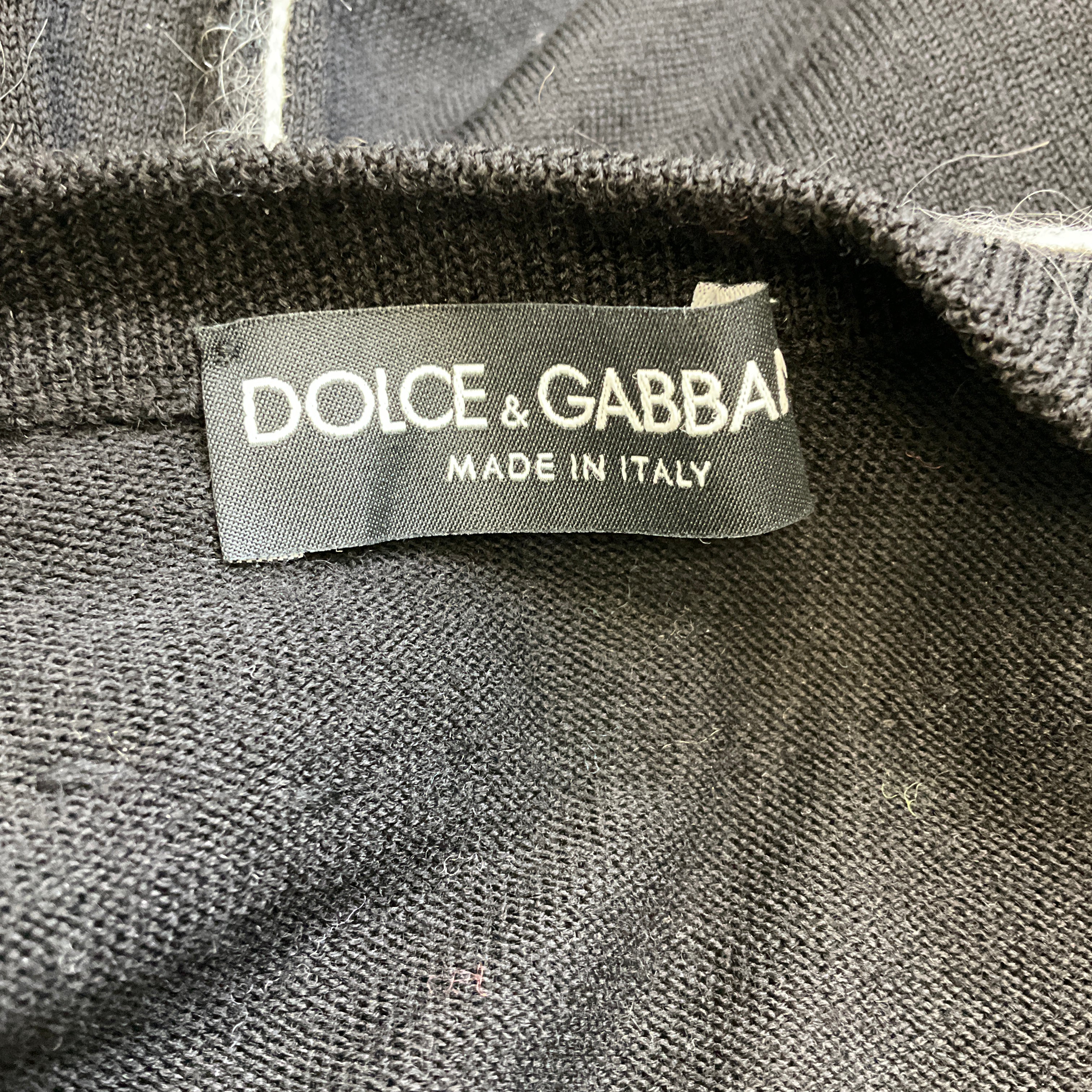 Dolce & Gabbana Women's Black Pearl Embellished Knit Cardigan Sweater | Luxury Cashmere Open Front Wrap | Perfect for Date Night & Evening Events