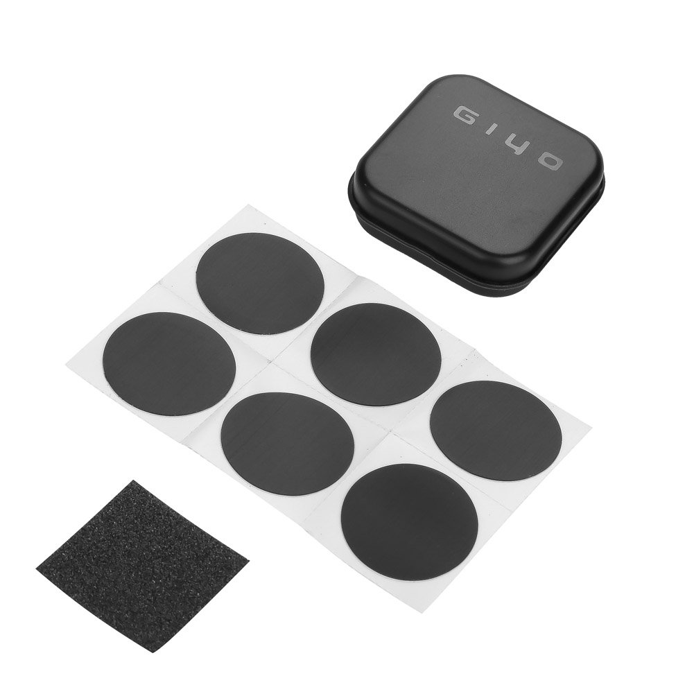 DFGH Bike Tire Patch Kit - 10PCS Self-Adhesive Tire Repair Patches with Sandpaper | Bicycle Tire Repair Tools for Road & Mountain Bikes | Perfect for Emergency Flat Tire Fixes on Trails & Commutes