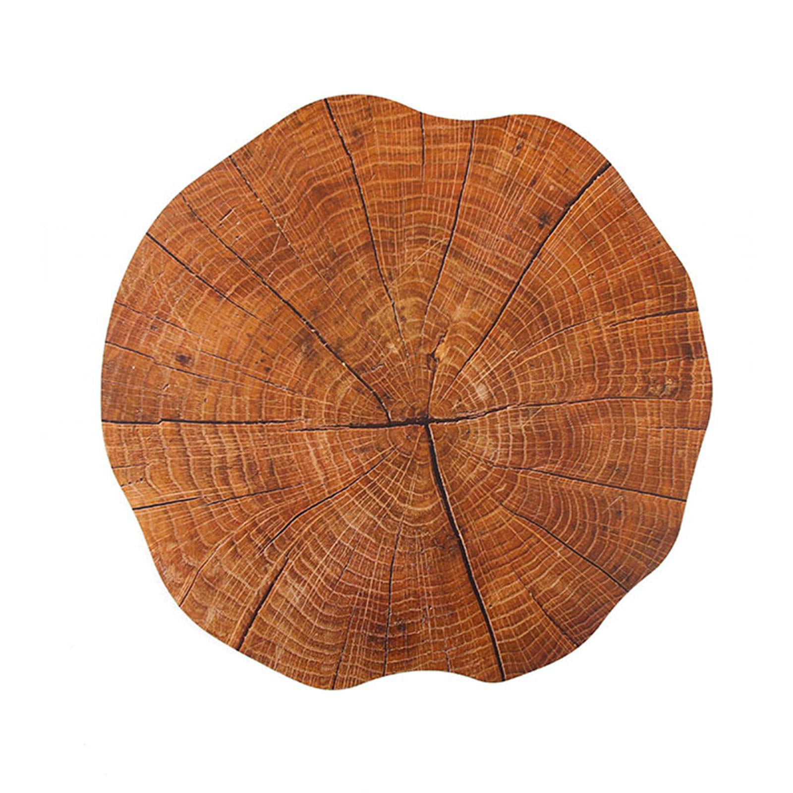 Rustic Wood Texture Heat Resistant Placemats Set of 4 - Waterproof Dining Table Mats for Kitchen & Coffee Table Decor - Perfect for Dinner Parties, Daily Meals, and Home Styling