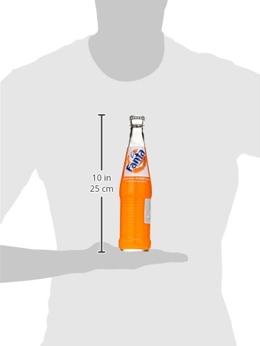 Authentic Mexican Fanta Orange Soda in Glass Bottles - 12 fl oz (24 Pack) | Refreshing Citrus Drink for Parties, BBQs & Family Gatherings
