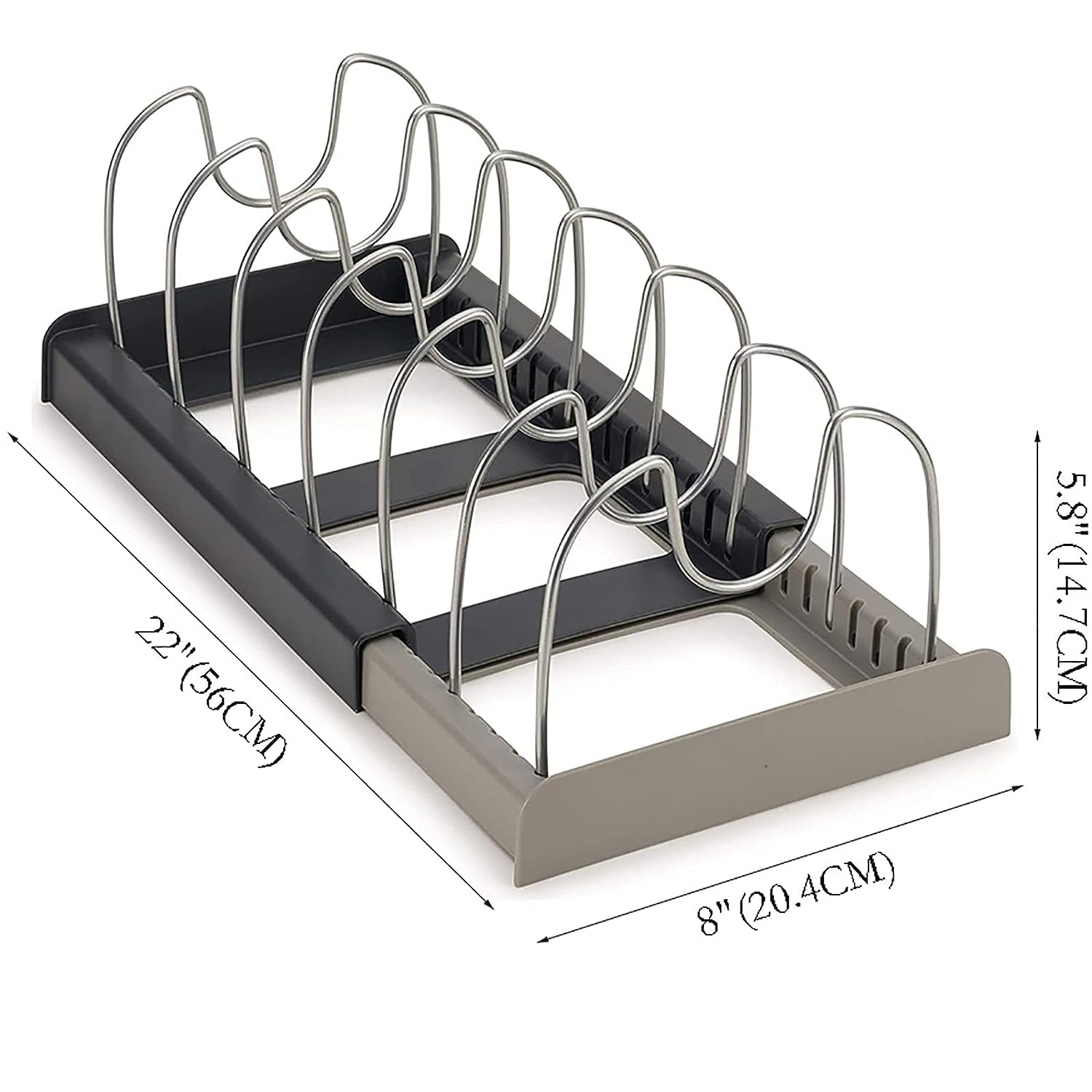TORIOX Multifunctional Kitchen Storage Rack - Space Saving Cutting Board Holder, Pot Lid Organizer & Utensil Storage Tool for Countertop | Perfect for Small Kitchens, Apartment Cooking & Home Organization