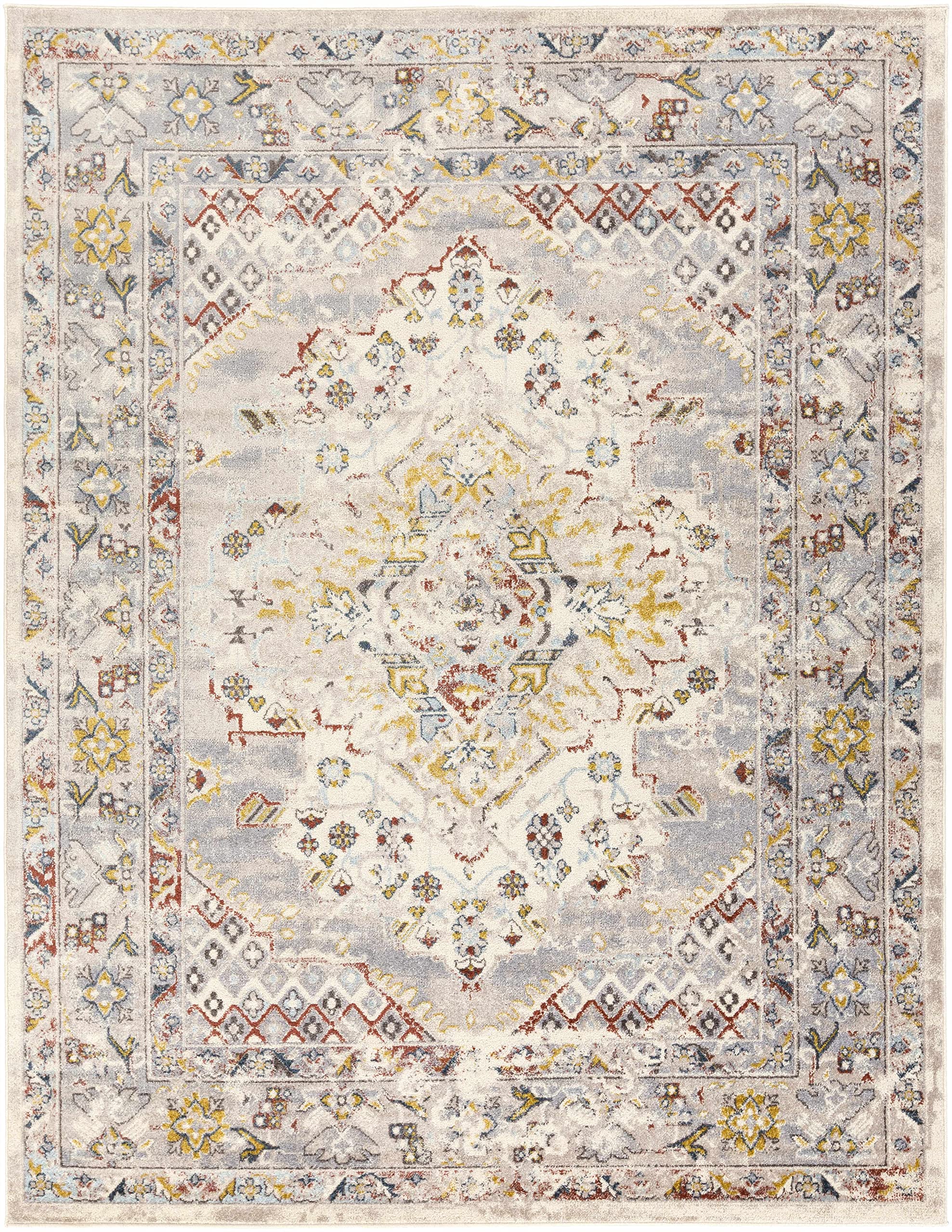 Hauteloom Newkirk Traditional Round Area Rug 6'7