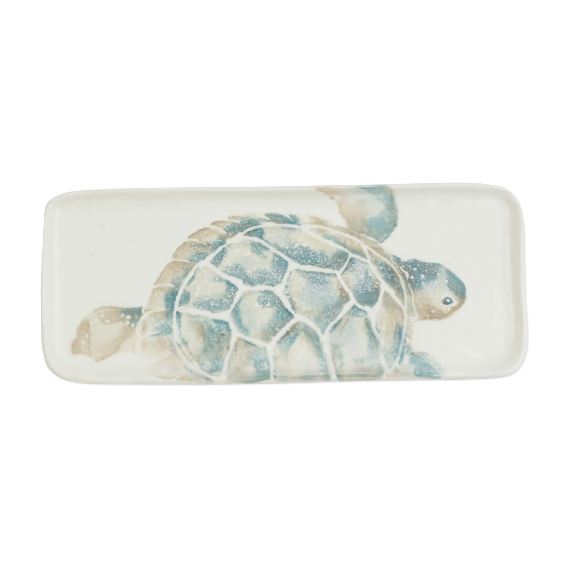 Vietri Tartaruga Narrow Rectangular Ceramic Serving Tray - Elegant Table Decor & Hosting Essentials for Dining, Entertaining & Home Decor