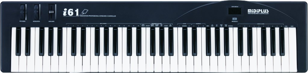 MIDIPLUS i61 USB MIDI Keyboard Controller - 61 Key Portable MIDI Keyboard with USB Connectivity for Music Production, Recording & Live Performance - Perfect for Home Studio, DJs & Music Producers