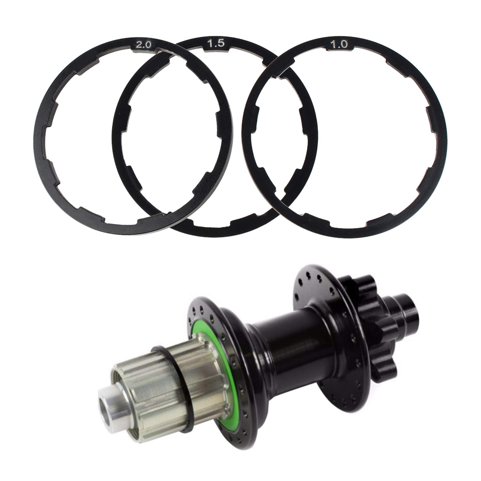 3-Piece Aluminum Alloy Headset Spacer Set (1mm, 1.5mm, 2mm) - Hub Spacer & Cassette Spacer for Bicycle Maintenance & Repair - Perfect for MTB, Road Bikes & BMX Adjustments
