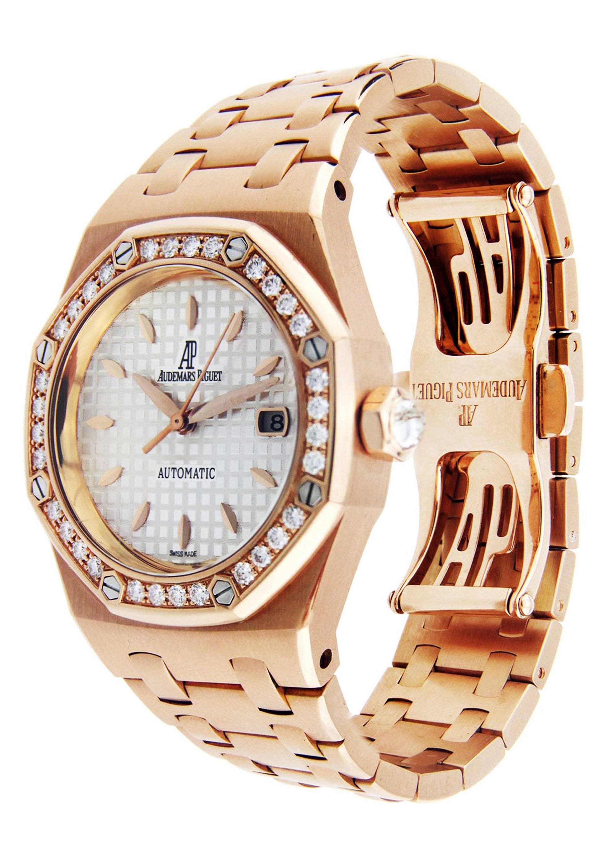 Luxury Audemars Piguet Royal Oak Women's Watch - 18K Rose Gold, 33mm Case | Elegant Dress Watch for Business, Parties & Special Occasions