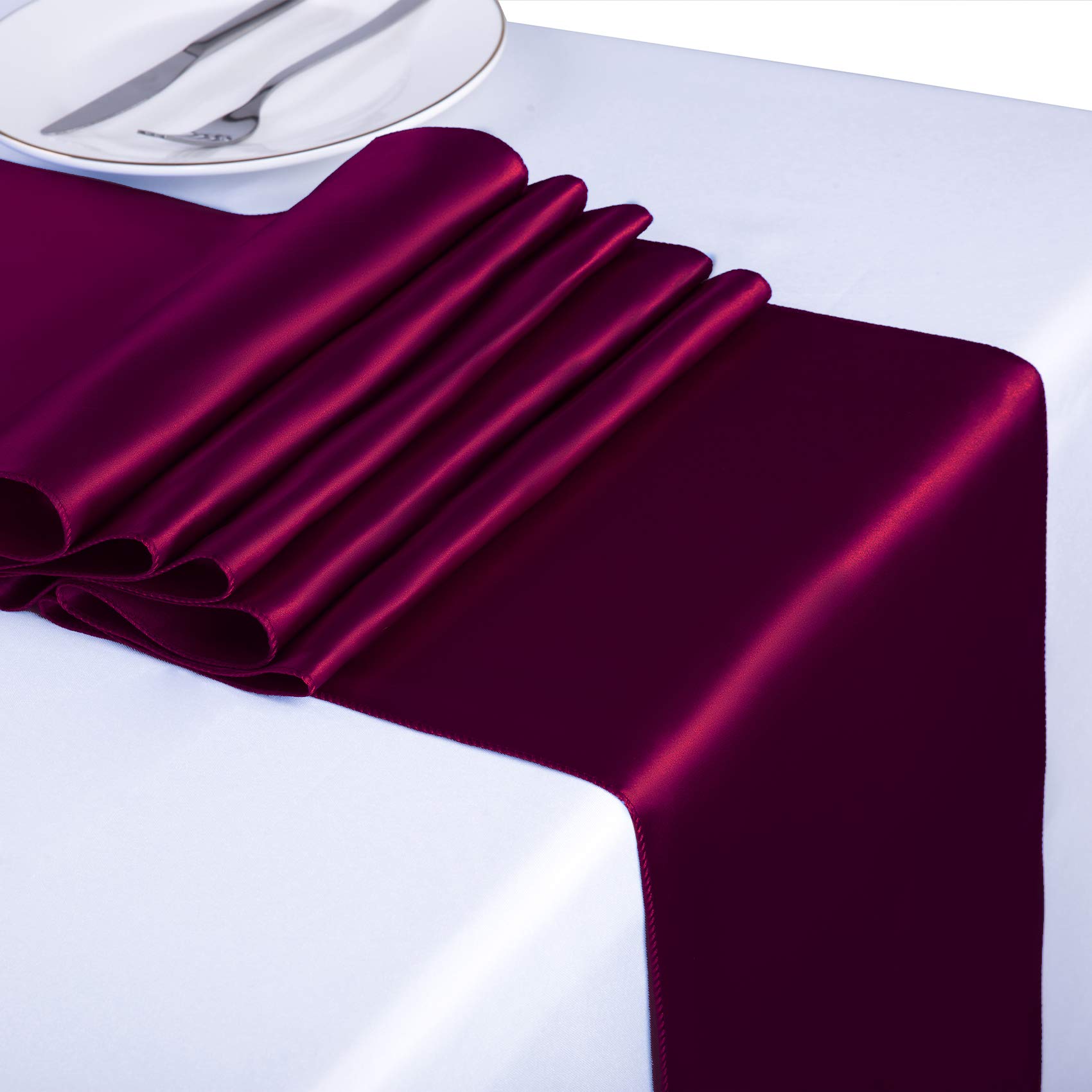 Premium 12-Pack Satin Table Runners 12