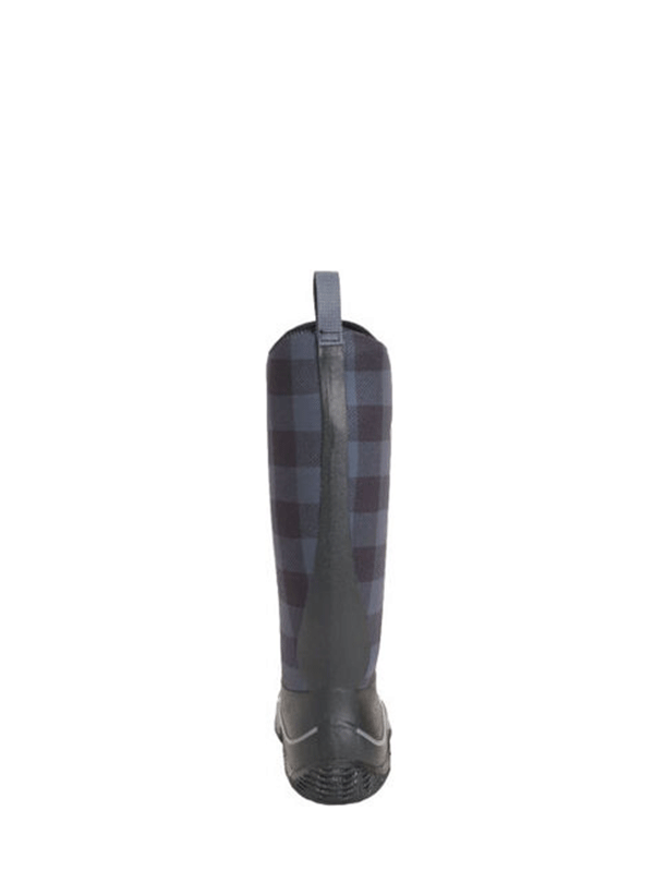 Muck Boot Women's Hale Boot - Waterproof, Insulated, Slip-Resistant for Outdoor Work, Hiking & Farming - Black/Grey Plaid Design
