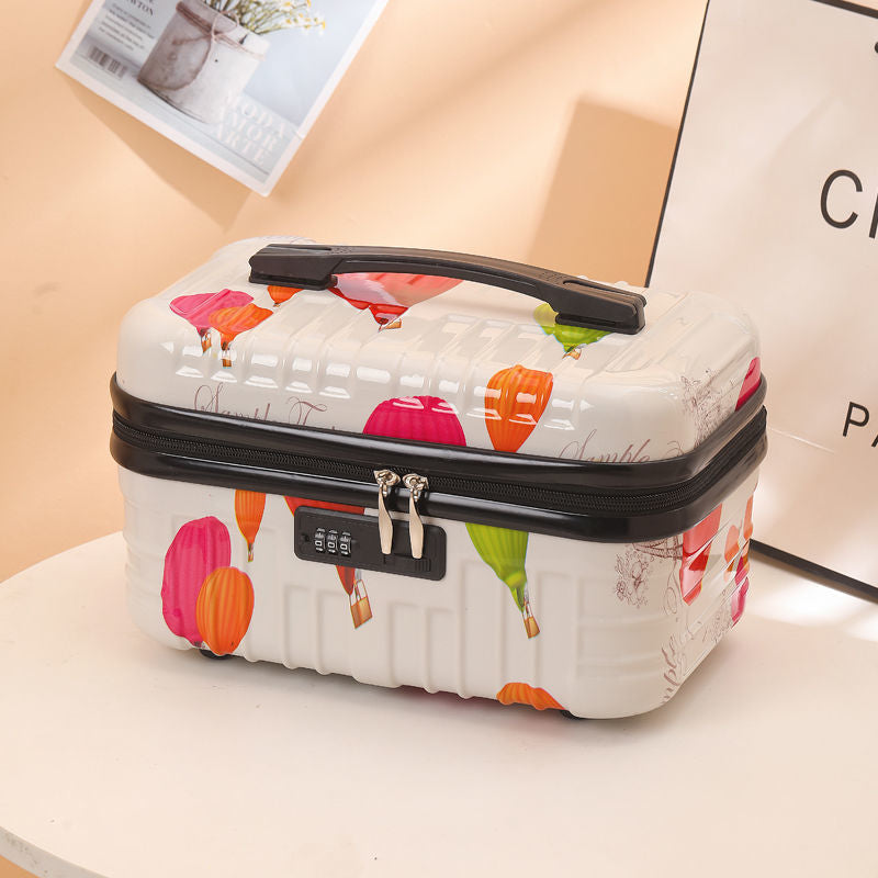 Large 18 Inch Graffiti Makeup Bag for Women - Waterproof Cosmetic Organizer with Multiple Pockets - Perfect for Travel, Gym & Daily Use