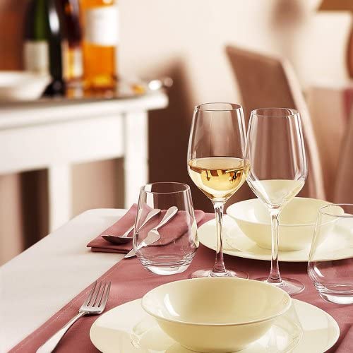 Premium Arcoroc Mineral Wine Glasses 15.8oz (450ml) - Set of 6 | Durable Tempered Glass for White & Red Wine | Perfect for Dinner Parties, Weddings & Home Entertaining