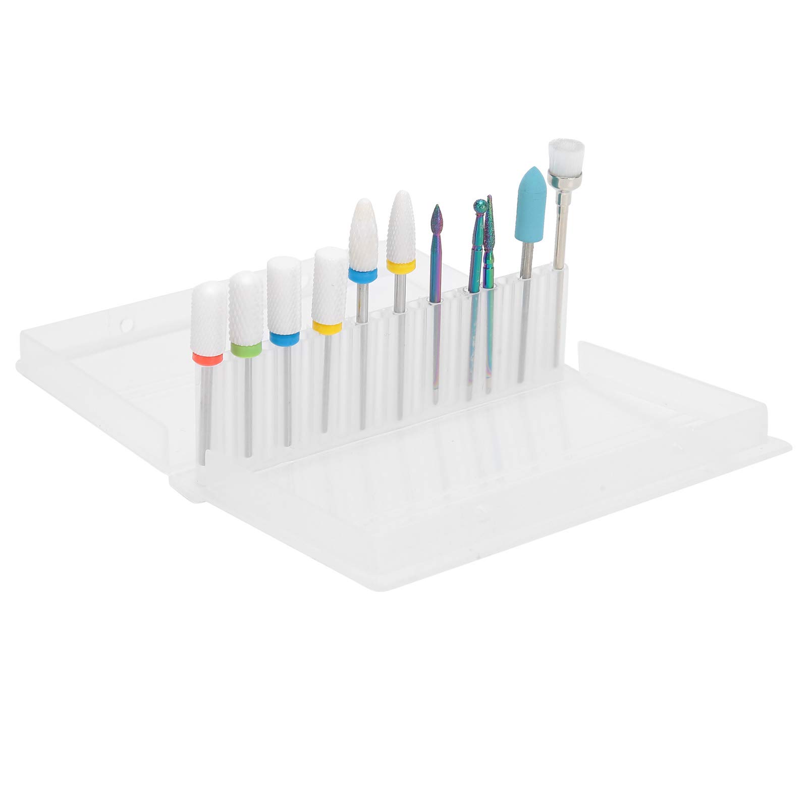 Professional Nail Drill Bit Set - 12PCS Nail Sanding Heads for Manicure & Pedicure - Perfect for Nail Salon, Home Use & DIY Gifts - Ideal for Acrylic, Gel & Natural Nails