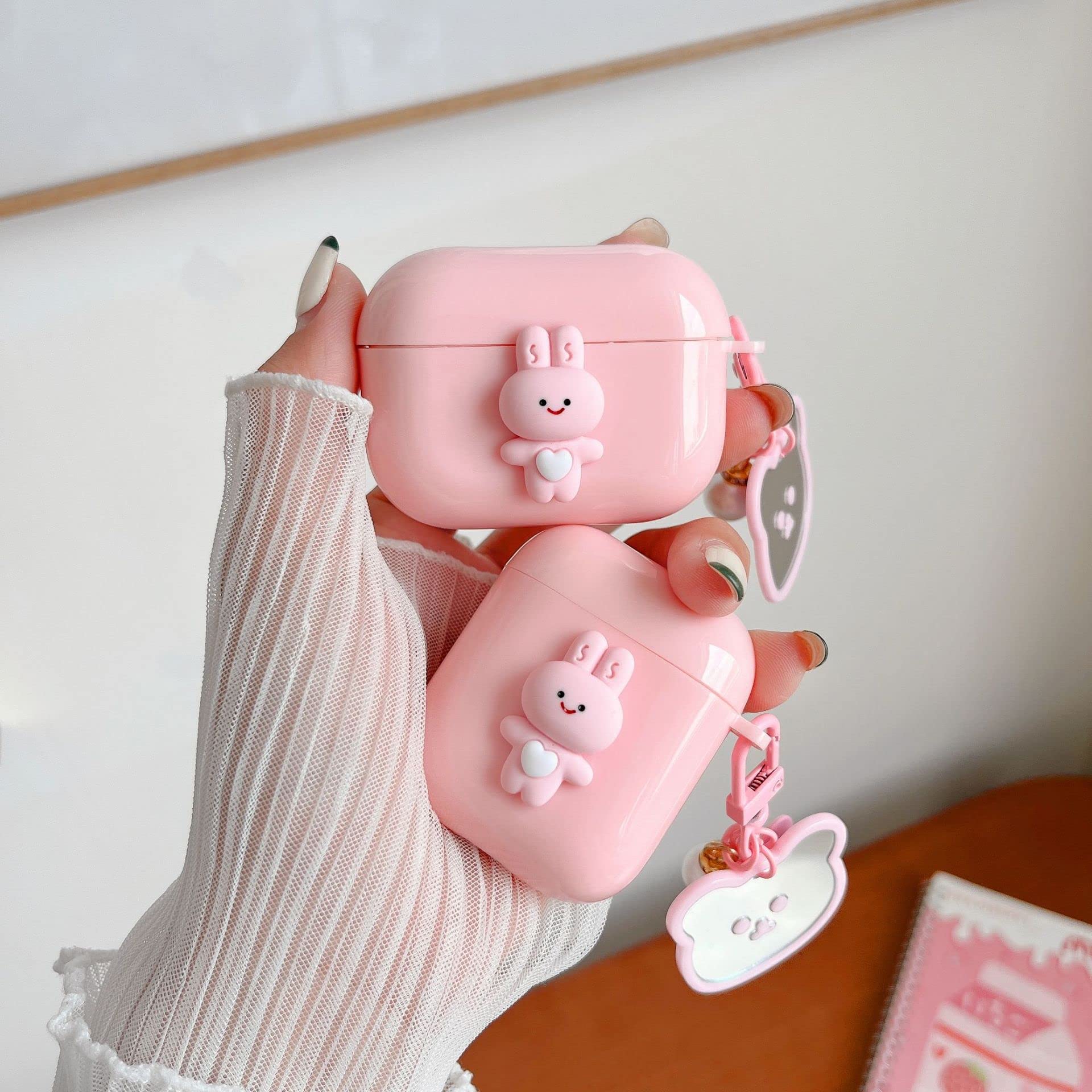 Cute Shockproof AirPods Case Cover Compatible with AirPods 1 & 2 - Wireless Charging Support - Perfect for Travel, Workout & Daily Use