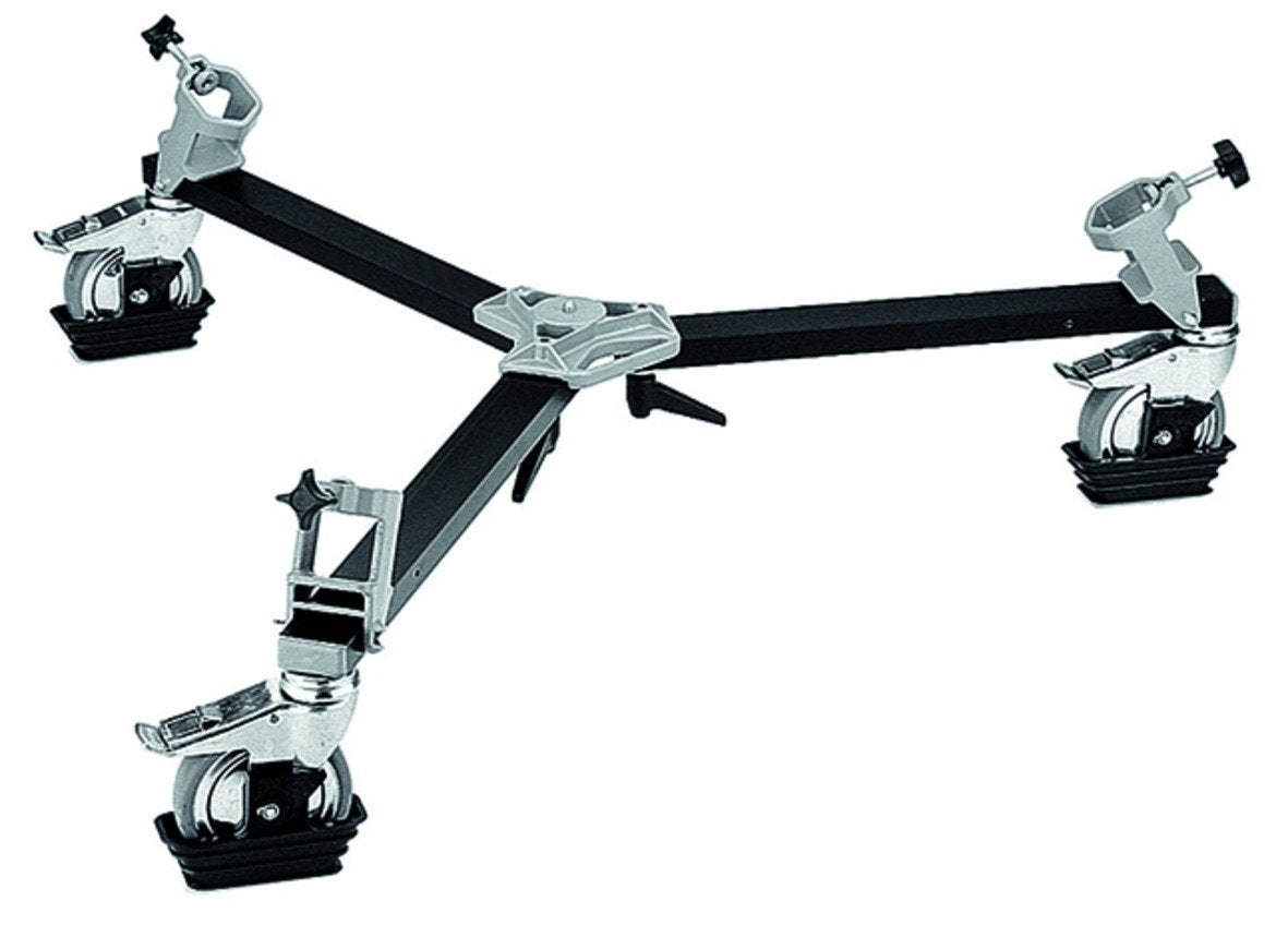Manfrotto 114 Cine/Video Deluxe Dolly (#3067) - Professional Camera Dolly for Smooth Video Shoots - Perfect for Film Production, Wedding Videography & Studio Work