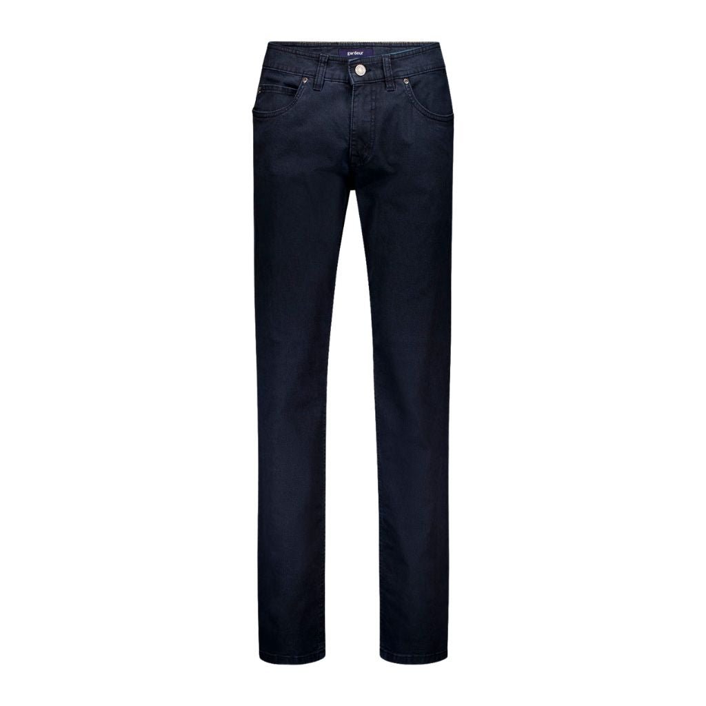 GARDEUR Bill 3 Stretch Chino Pants for Men - Comfortable Slim Fit Navy Blue Casual Trousers - Perfect for Office, Business Casual & Everyday Wear