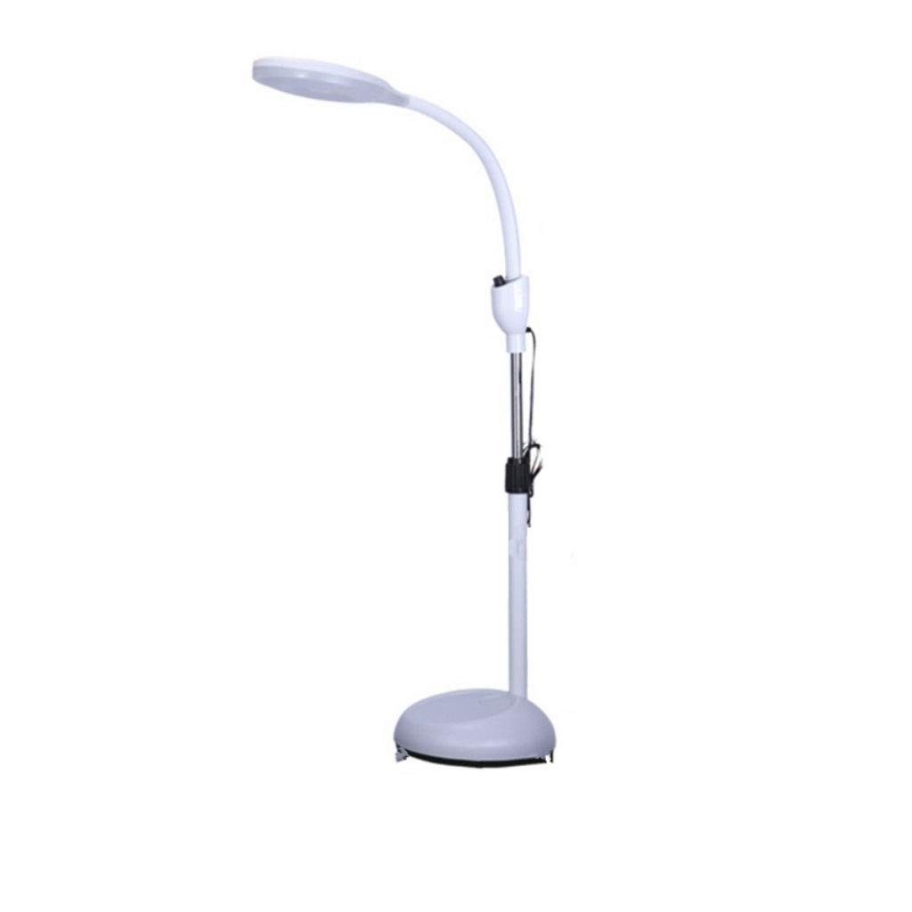 Professional LED Magnifying Floor Lamp with Cold Light - Shadowless Operation Lamp for Beauty Salon, Nail Art & Tattoo Studios - Indoor Magnifier Lighting (Wheel-Free Design) | Perfect for Detailed Work & Precision Tasks