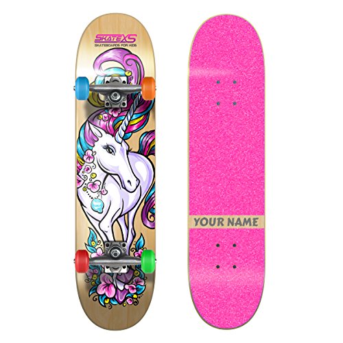 Pink Grip Tape / Multi-Color Wheels