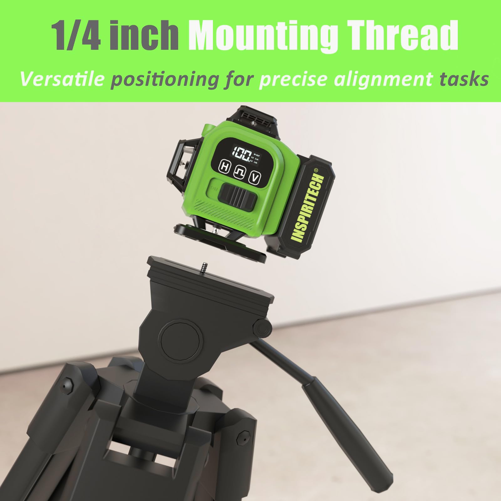 360° Self-Leveling Green Laser Level with Remote & Hard Case - 4x360° Rechargeable Line Laser for Framing, Wall, Ceiling, Floor Tile Installation - Perfect for Construction, Renovation and DIY Home Projects