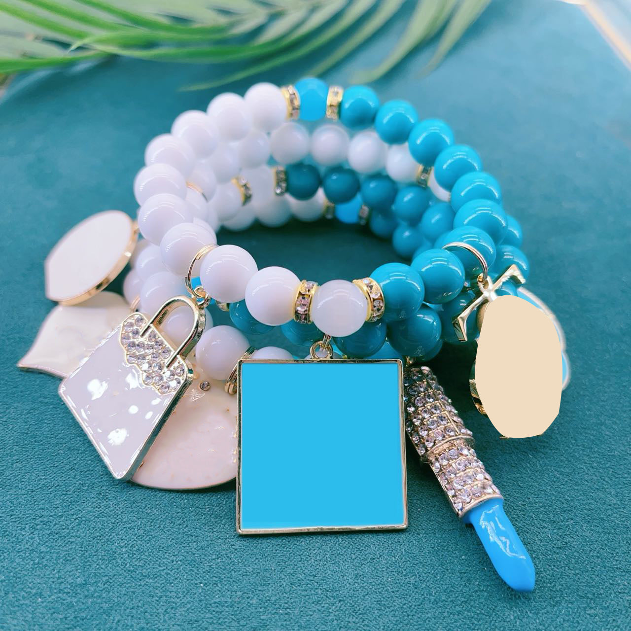 4PCS Fashion Adjustable Charm Bracelets for Women - Trendy Boho Beaded Jewelry Gift Set, Perfect for Parties, Dating & Daily Wear