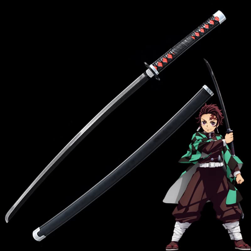 Demon Slayer Sword - Kimetsu no Yaiba Tanjiro Kamado & Shinobu Kochou Cosplay Replica - Carbon Steel Anime Collectible - Perfect for Halloween, Cosplay Events & Anime Fans Collection