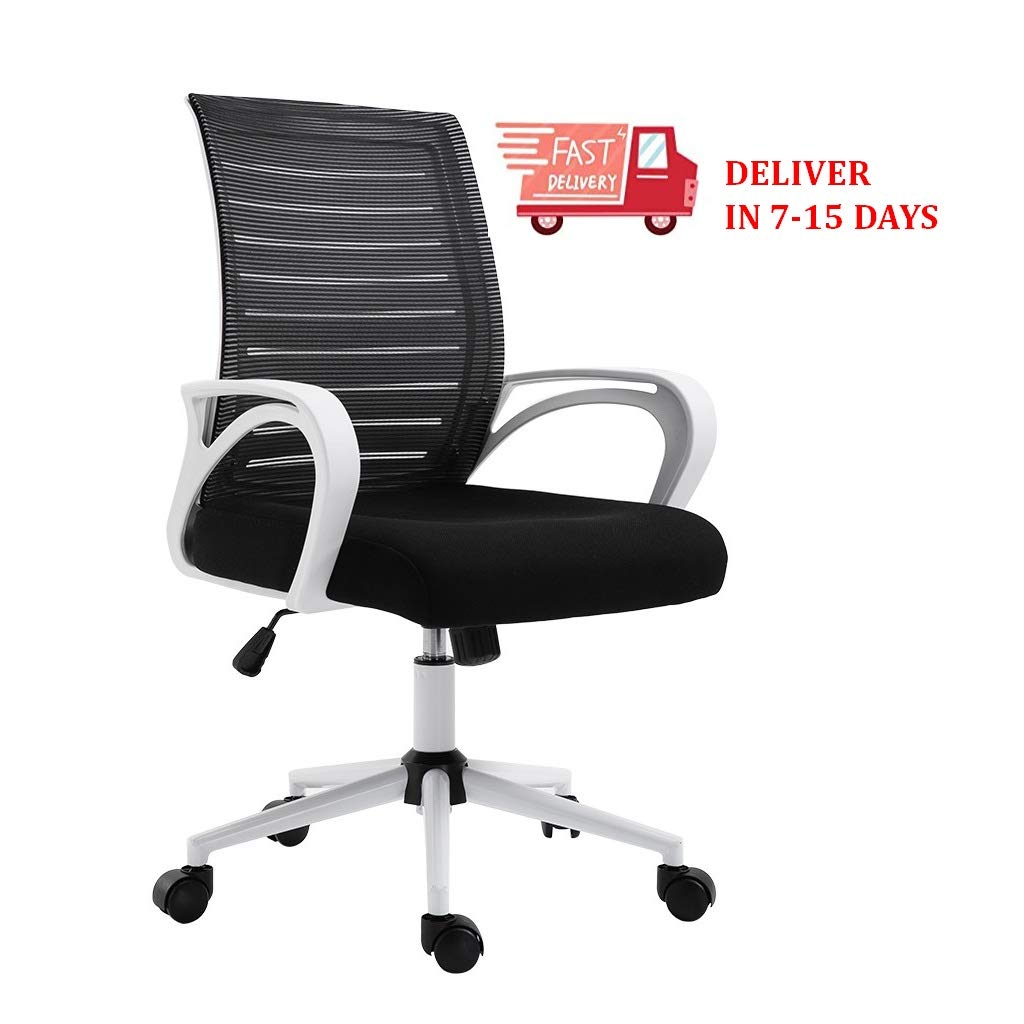 Kehen Ergonomic Mesh Office Chair - Adjustable Swivel Lumbar Support Computer Desk Chair with Armrests for Home Office, Gaming & Task Work | Comfortable for Long Hours Sitting