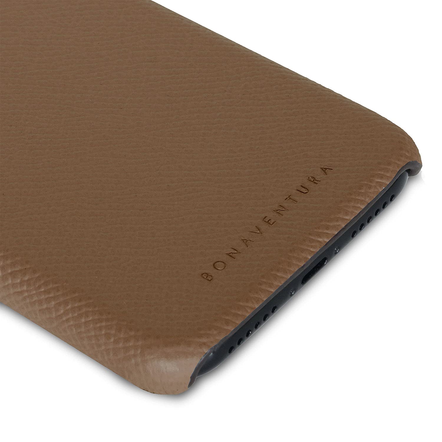 BONAVENTURA Noblessa iPhone 13 Pro Max Back Cover Case - Premium Etoupe Leather Protective Phone Case for Women & Men | Slim Fit, Shockproof, Scratch Resistant | Perfect for Work, Travel & Everyday Use