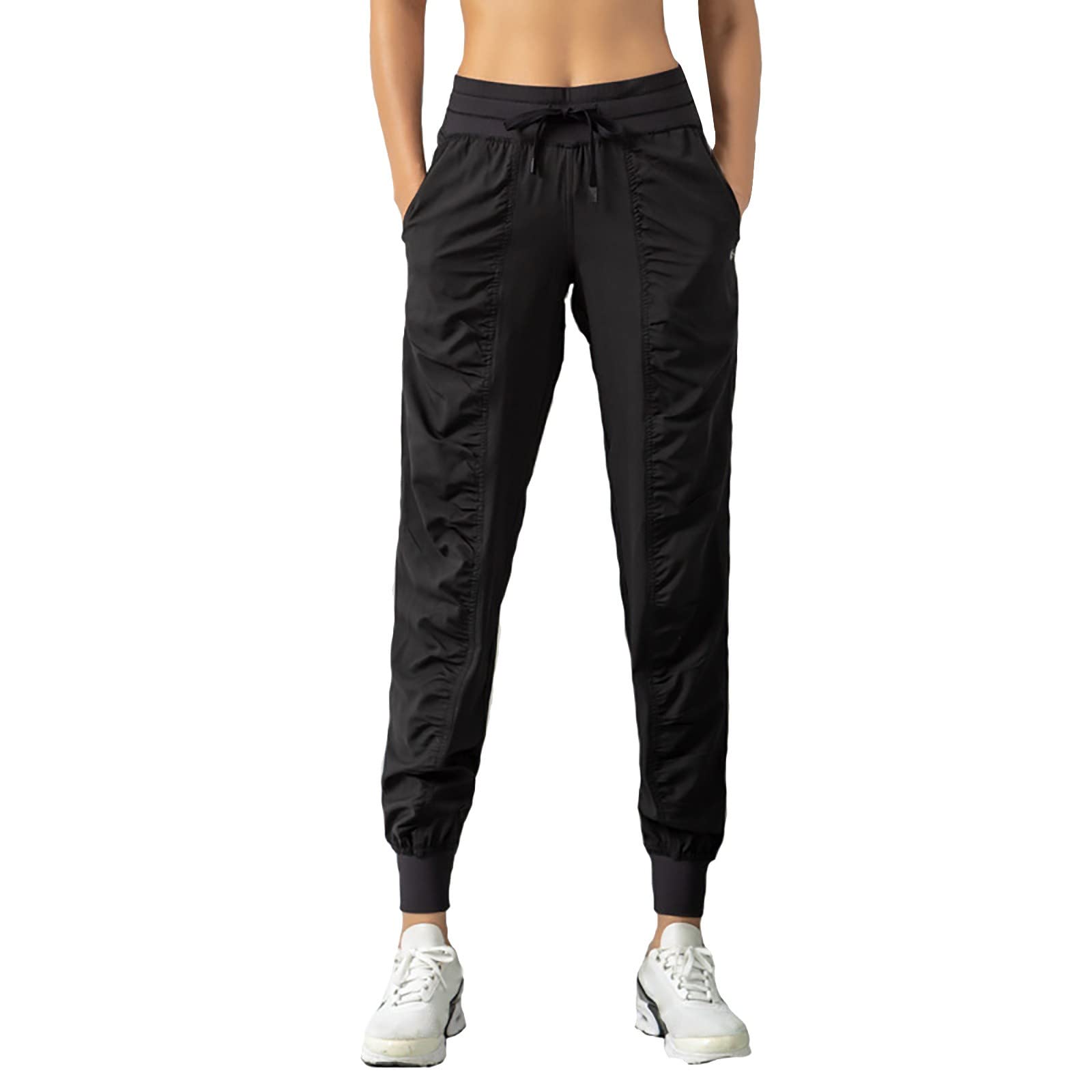 Swrowesi Women's Running & Fitness Pants - Breathable Workout Joggers with Pockets for Yoga, Gym, Lounge & Outdoor Activities