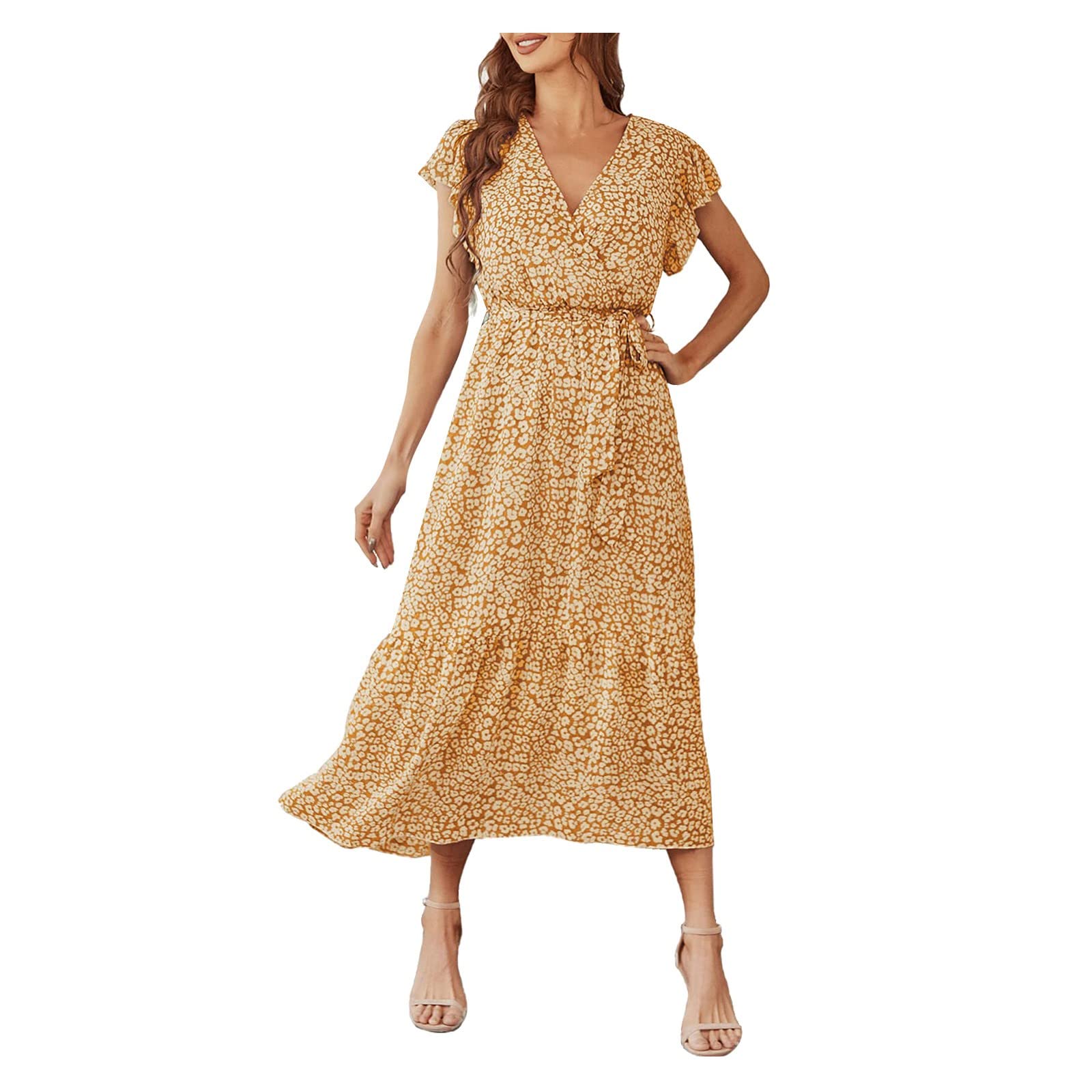 Women's Summer Maxi Dresses - Sleeveless Beach Dress with Side Slit, Breathable Linen Long Dress for Vacation, Party & Casual Wear | Perfect for Beach Outings, Date Nights & Summer Travel