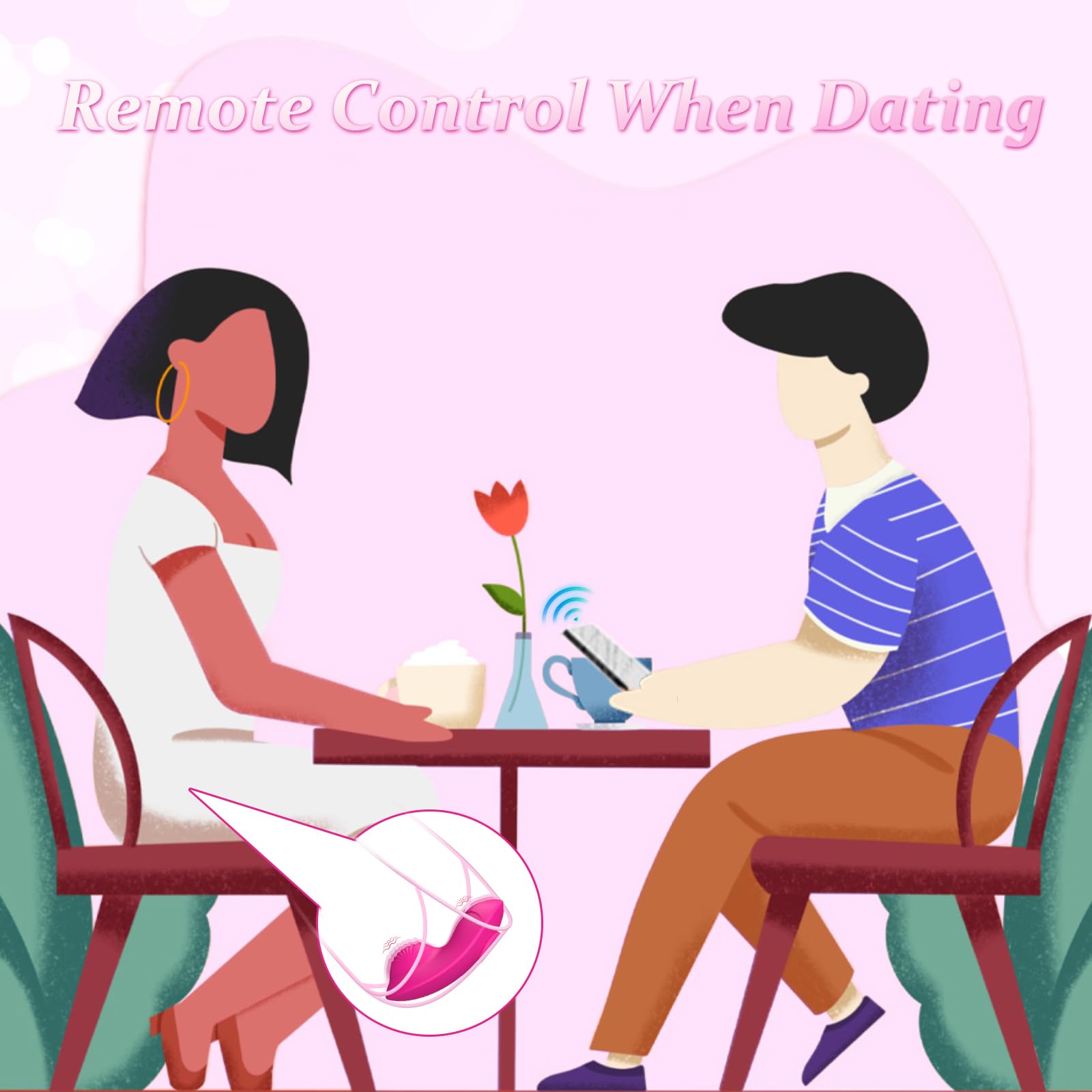 Remote Control Butterfly Vibrator Panty - 9 Powerful Vibration Modes, Wearable & App-Controlled for Women & Couples - Perfect for Discreet Public Play & Romantic Nights