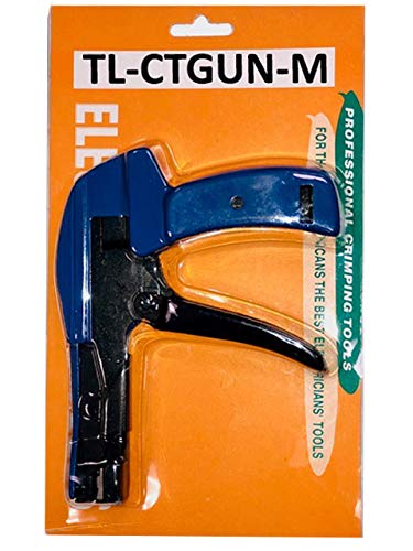 Electric Cable Tie Gun with Adjustable Tension - Zip Tie Fastening & Cutting Tool for Nylon Straps (Flush Cut) - Perfect for Electrical Wiring, DIY Projects & Industrial Use