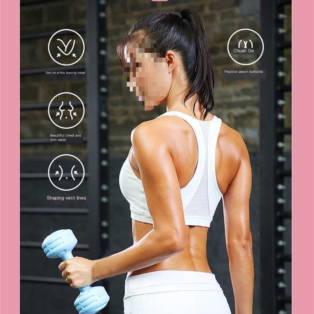 Rubber Dumbbell Set for Women & Men - Home Gym Fitness Equipment, Small Dumbbells, Yoga Weights, Kettlebells for Strength Training - Perfect for Home Workouts, Yoga, and Personal Training
