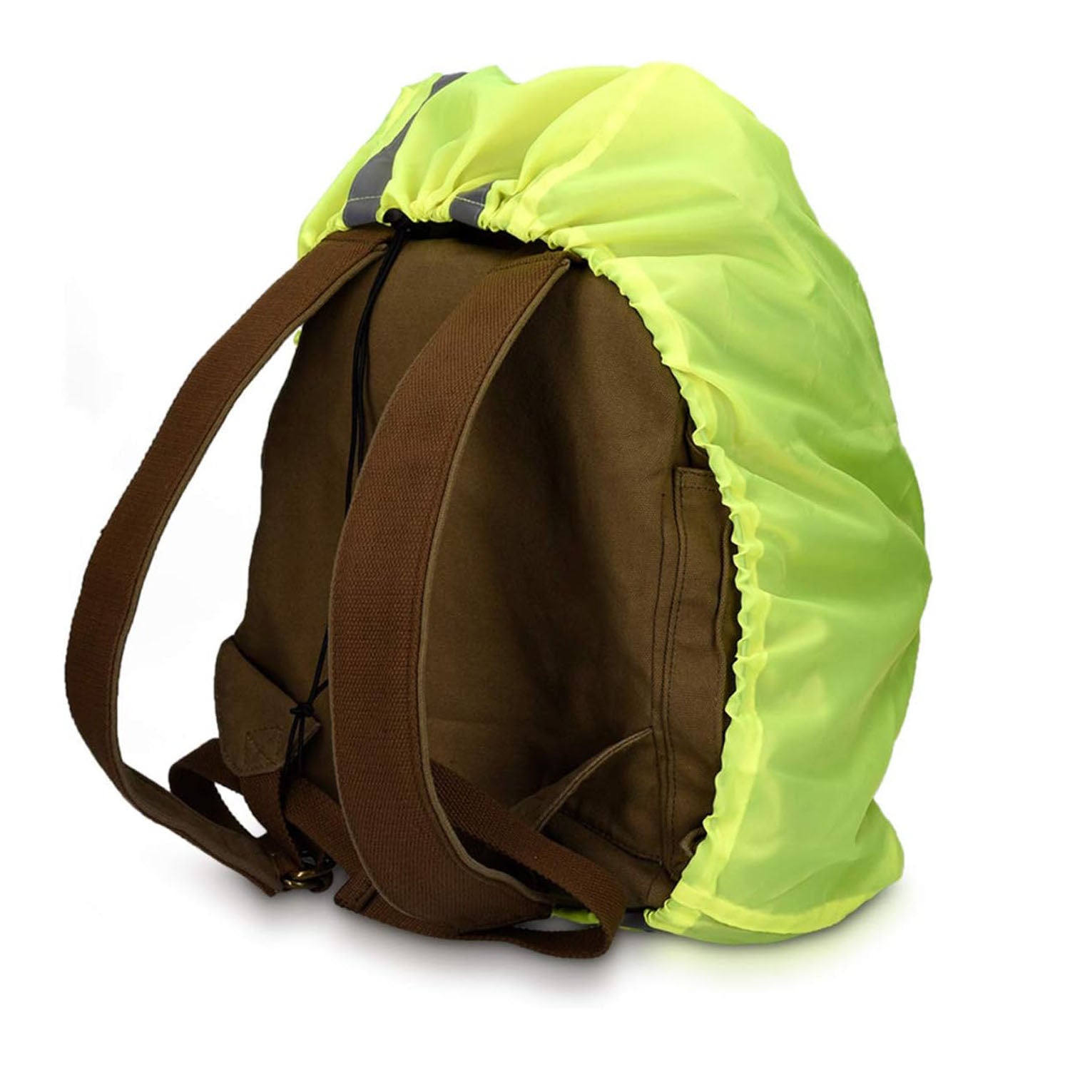 MaximalPower Reflective Waterproof Backpack Cover with Front Mesh Pocket - High Visibility Rain Protection for Cycling, Hiking & Outdoor Activities - Ideal for Commuting, Camping and Bad Weather Conditions