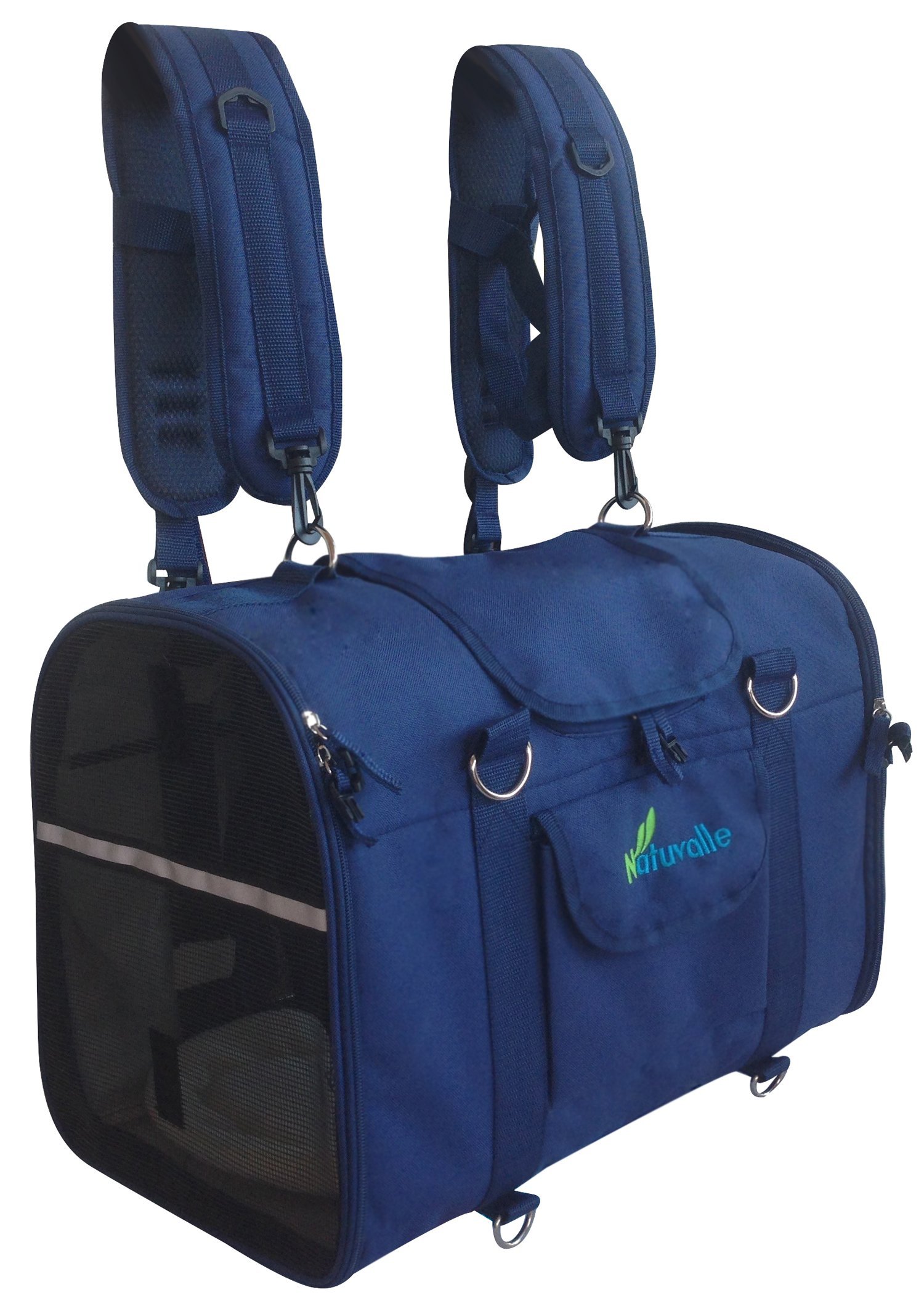 6-in-1 Multi-Functional Pet Carrier Backpack - Convertible Front Pack, Shoulder Bag & Hand Bag for Small Dogs & Cats (18-21