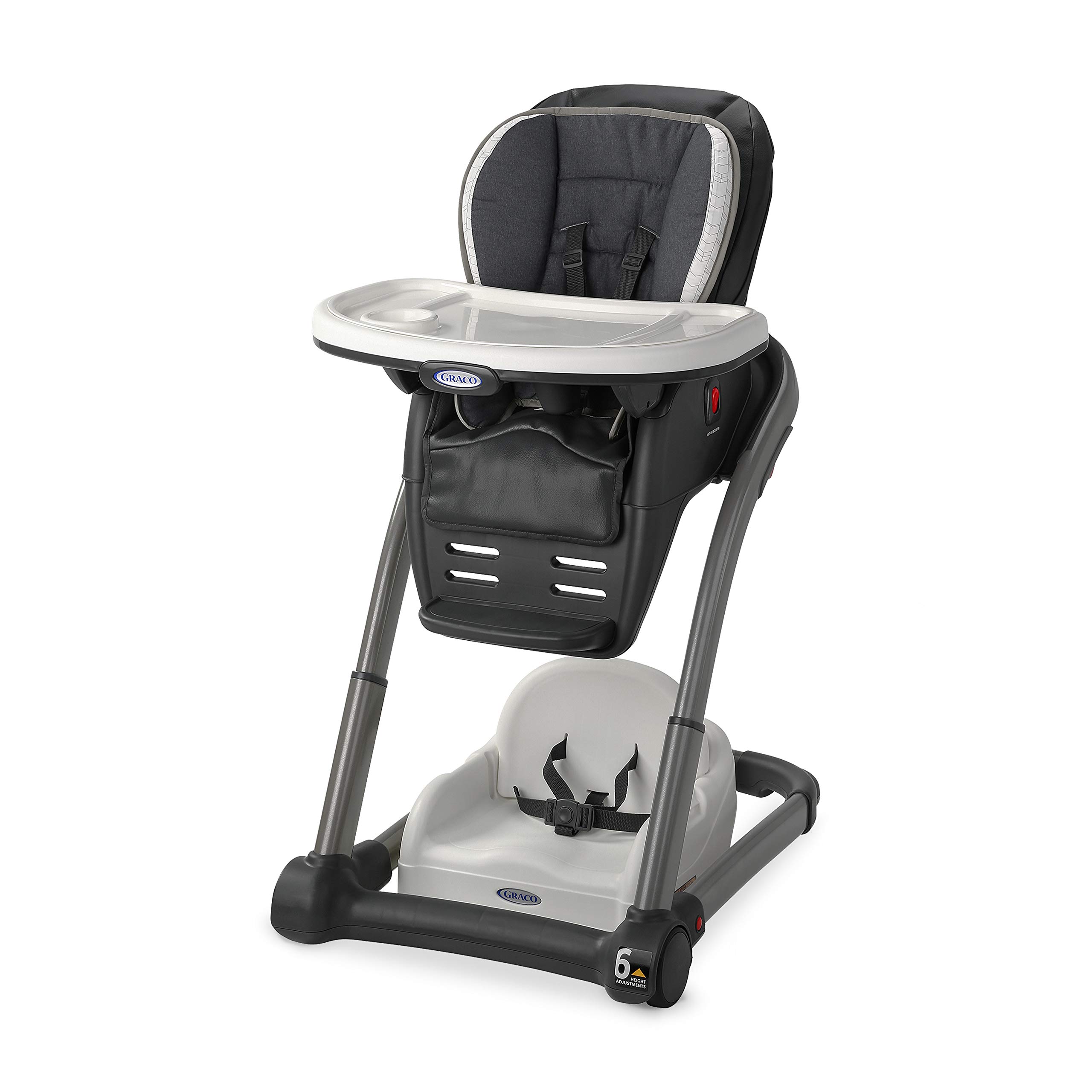 Graco Blossom 6-in-1 Convertible High Chair for Babies & Toddlers - Redmond Color, Adjustable Infant Highchair with Removable Booster Seat, Perfect for Home, Dining & Travel Use
