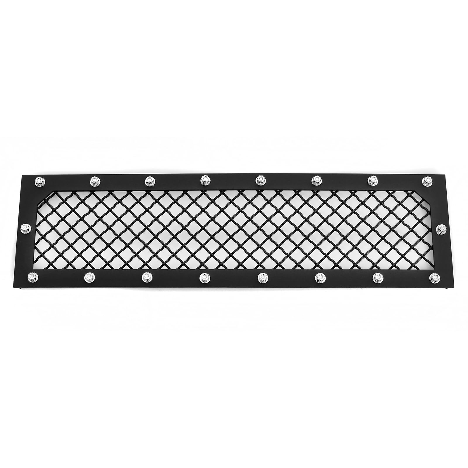 APS Compatible with Ford F-150 2015-2017 Lower Bumper Black Mesh Rivet Studs Front Grill Grille Insert FL6313K - Upgrade Your Truck's Style & Protection for Off-Road Adventures
