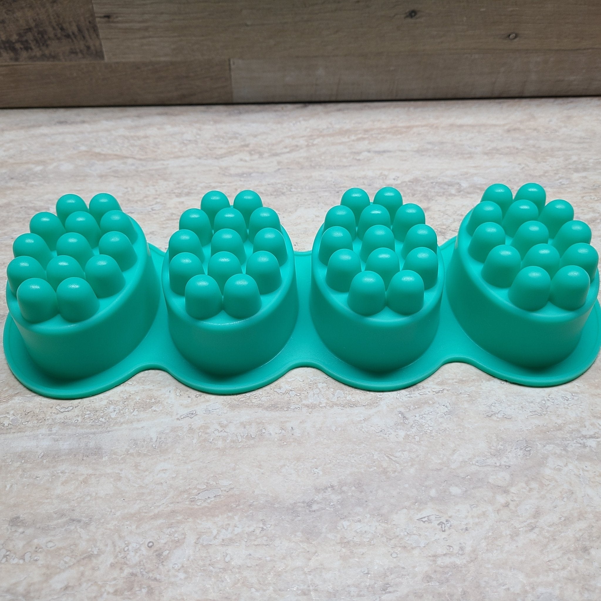 4 Cavity Silicone Massage Bar Mold - DIY Aromatherapy Soap Making Kit for Relaxation & Spa Gifts