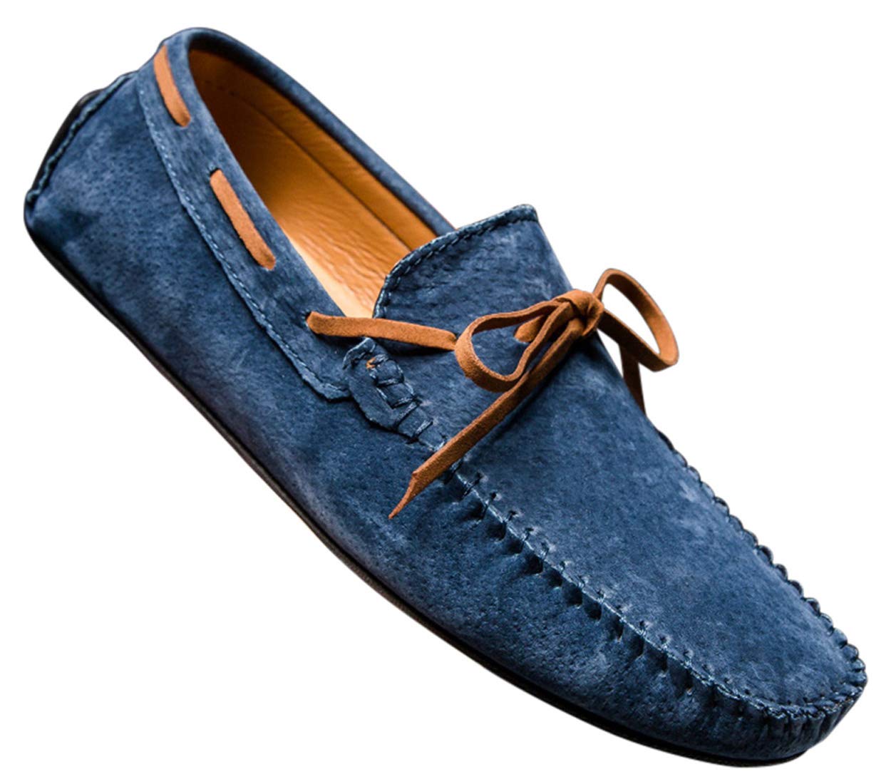 Men's Casual Loafers - Suede Moccasin Slip-On Dress Shoes for Driving & Boat Wear | Comfortable Lace-Up Fashion Footwear for Office, Travel & Daily Outfits