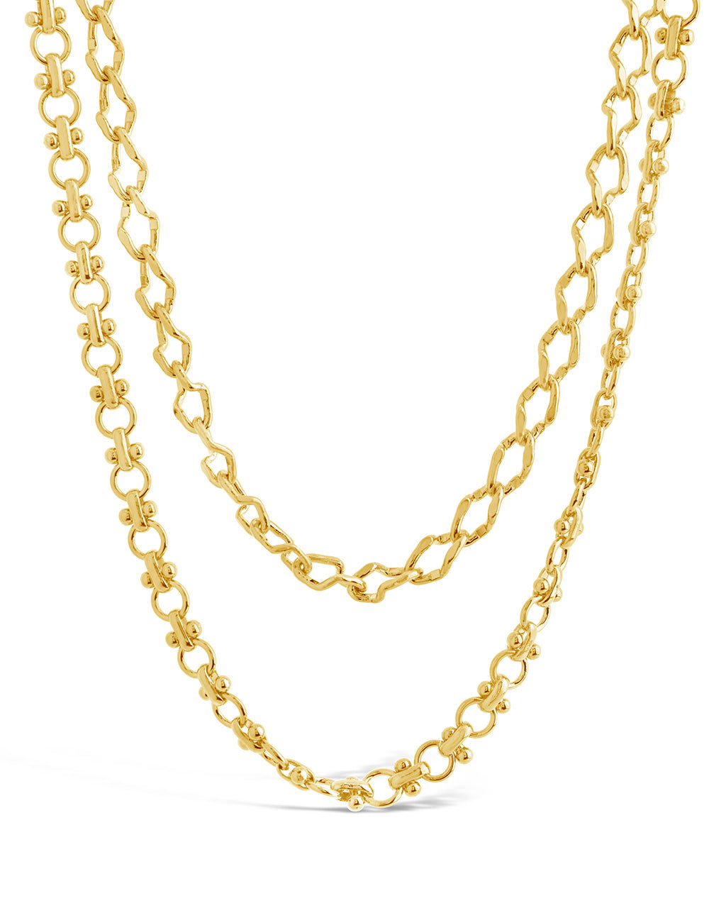 Selena Layered Chain Necklace for Women - Elegant Gold Plated Layered Necklace Jewelry - Perfect for Casual Wear, Date Night & Gifts