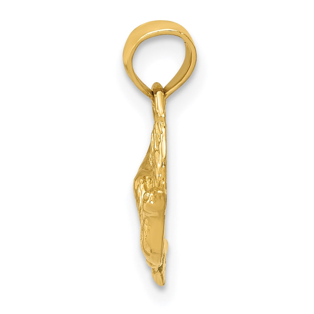 Gold Flying Dove Pendant Necklace - Model D4210 | Elegant Jewelry Gift for Women, Brides & Special Occasions