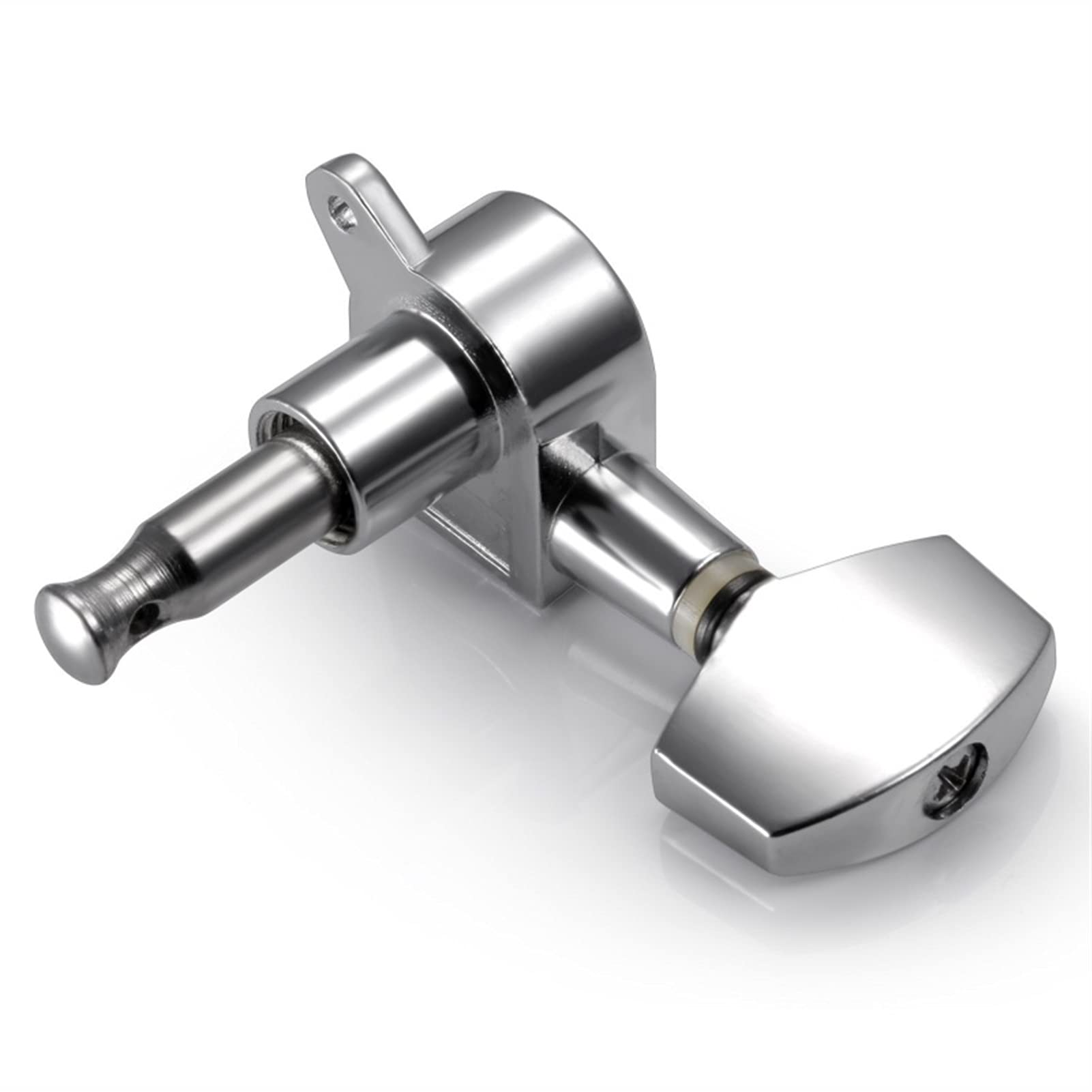 Premium 6-Piece Silver Acoustic Guitar Machine Heads - Left & Right Handed Tuning Pegs for Precise String Tuning | Perfect for Guitar Maintenance, Upgrades & Professional Performances