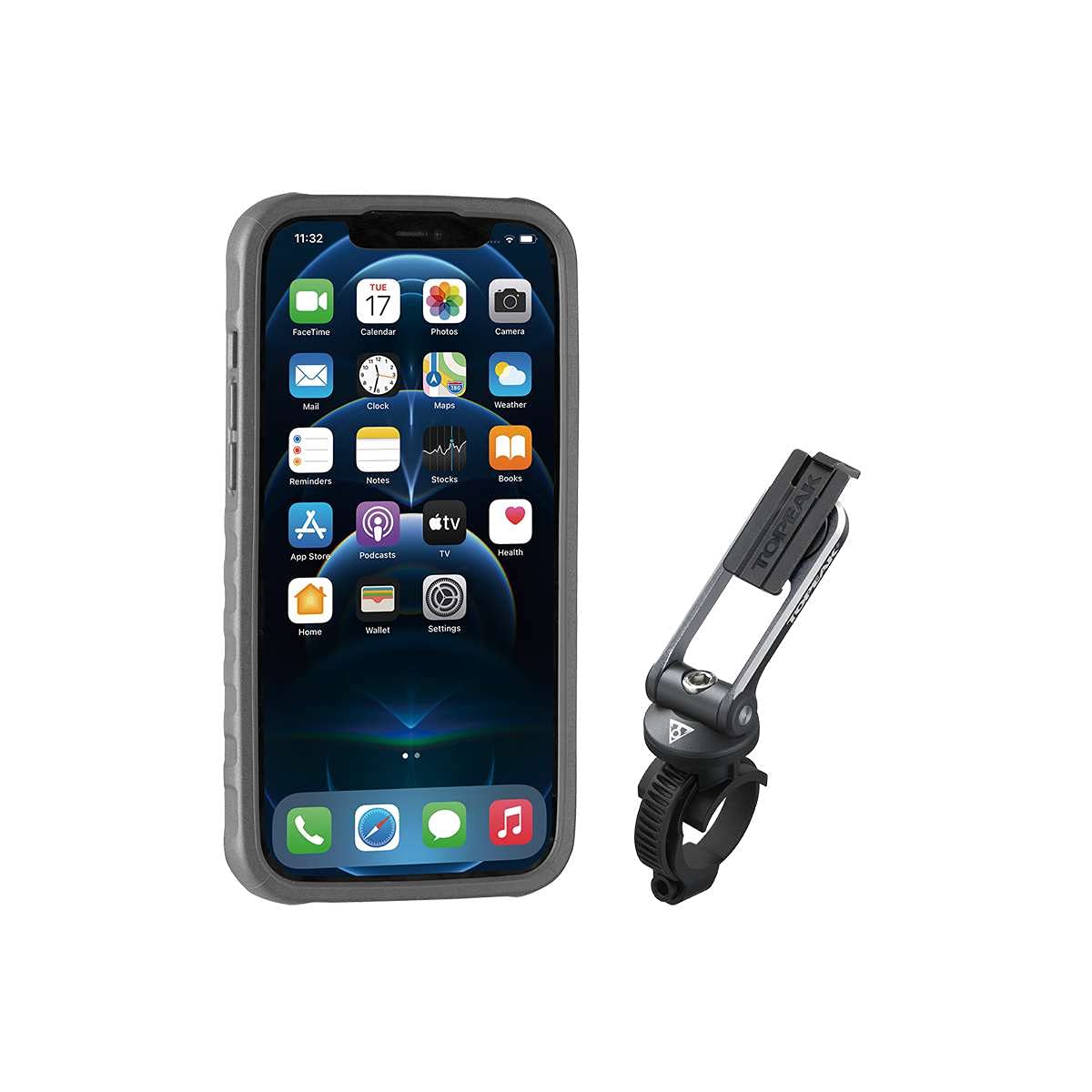 Topeak RideCase for iPhone 12 Pro Max - Waterproof Bike Phone Mount with Shockproof Protection - Perfect for Cycling, Hiking & Outdoor Adventures